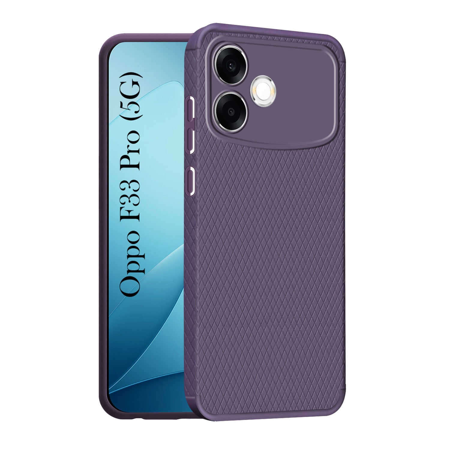 For Oppo F33 Pro 5G Back Cover Case Liquid Silicone (Camera Protection | Side Grip Texture | Soft and Flexible)