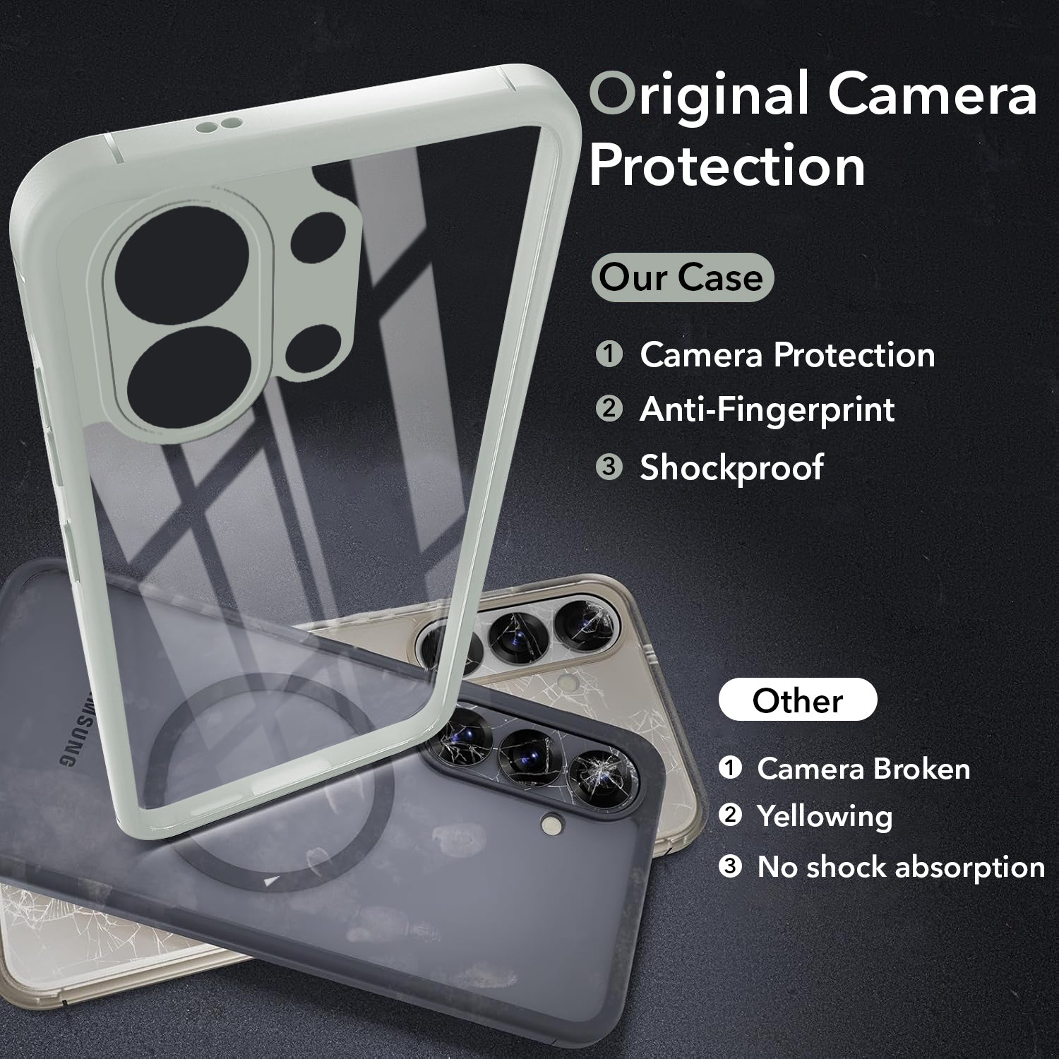 For Oppo K13 Turbo | Oppo K13 Turbo Pro Back Cover Case (Lifetime Anti Yellow | Anti Scratch | Crystal Clear Shockproof)