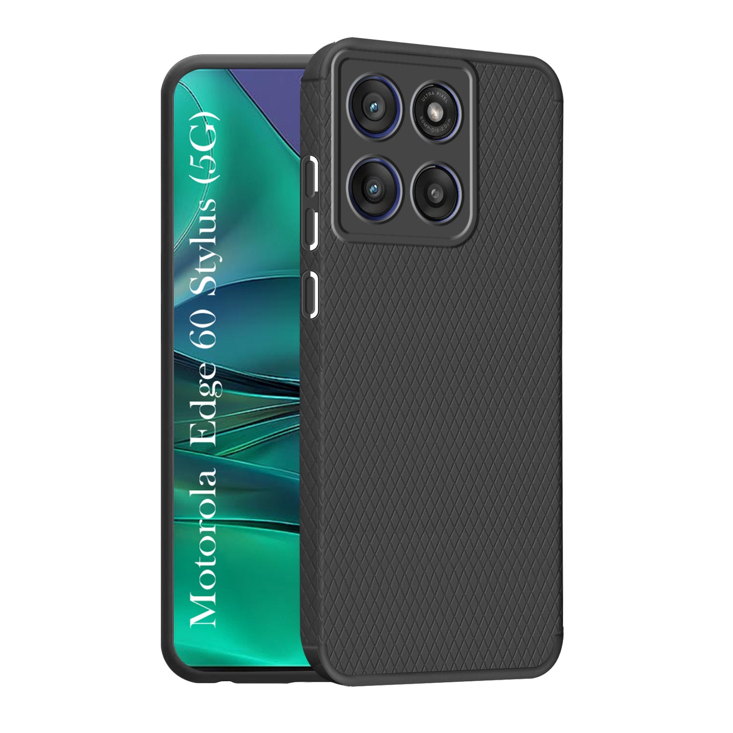 For Motorola Moto Edge 60 Stylus Back Cover Case (Liquid Silicone | Side Grip | Camera Protection)