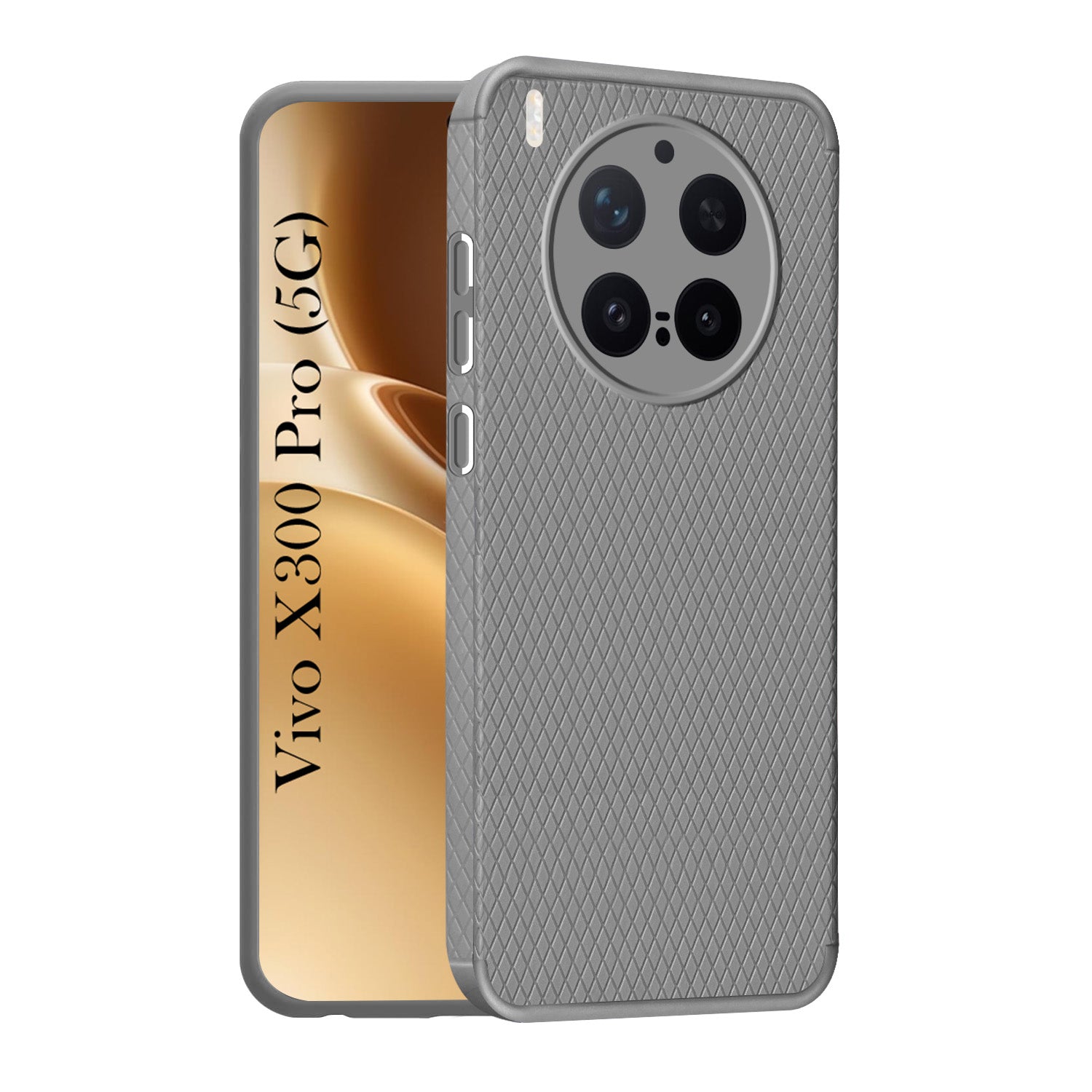 For Vivo X300 Pro Back Cover Case Liquid Silicone (Camera Protection | Side Grip Texture | Soft and Flexible)