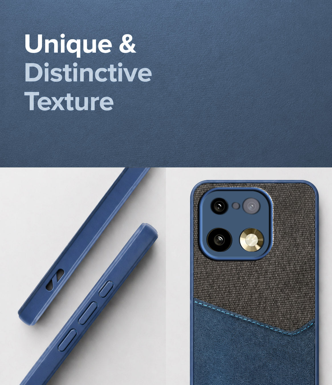 For Realme 16 Pro Plus 5G Back Cover Case (Dual PU Leather Stitch | Professional Minimalist | Soft and Flexible)