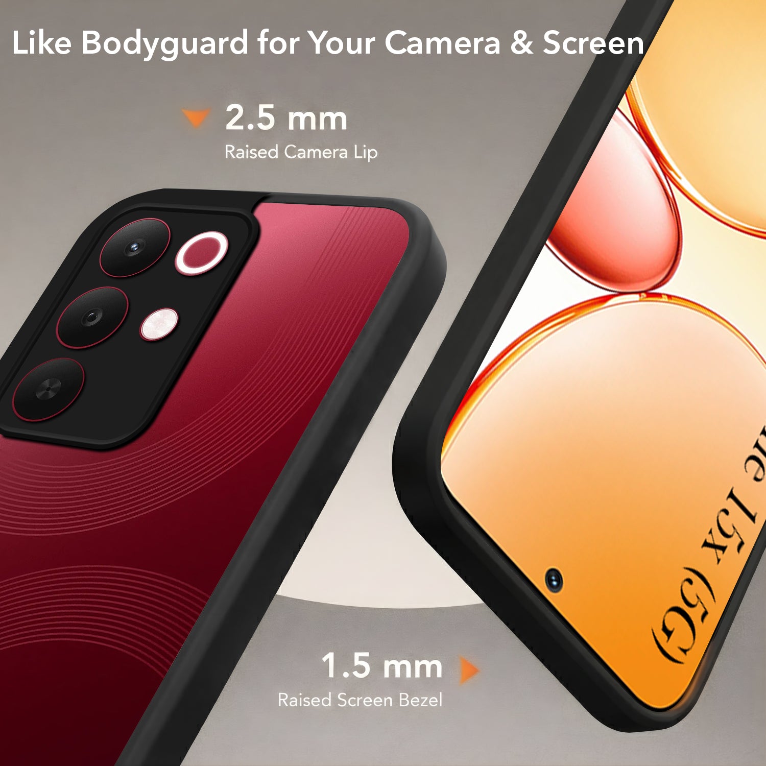 For Realme 15X Back Cover Case (Built-in Stand | Lifetime Anti Yellow | Kickstand Shockproof | Camera Protection | MagSafe Compatible)