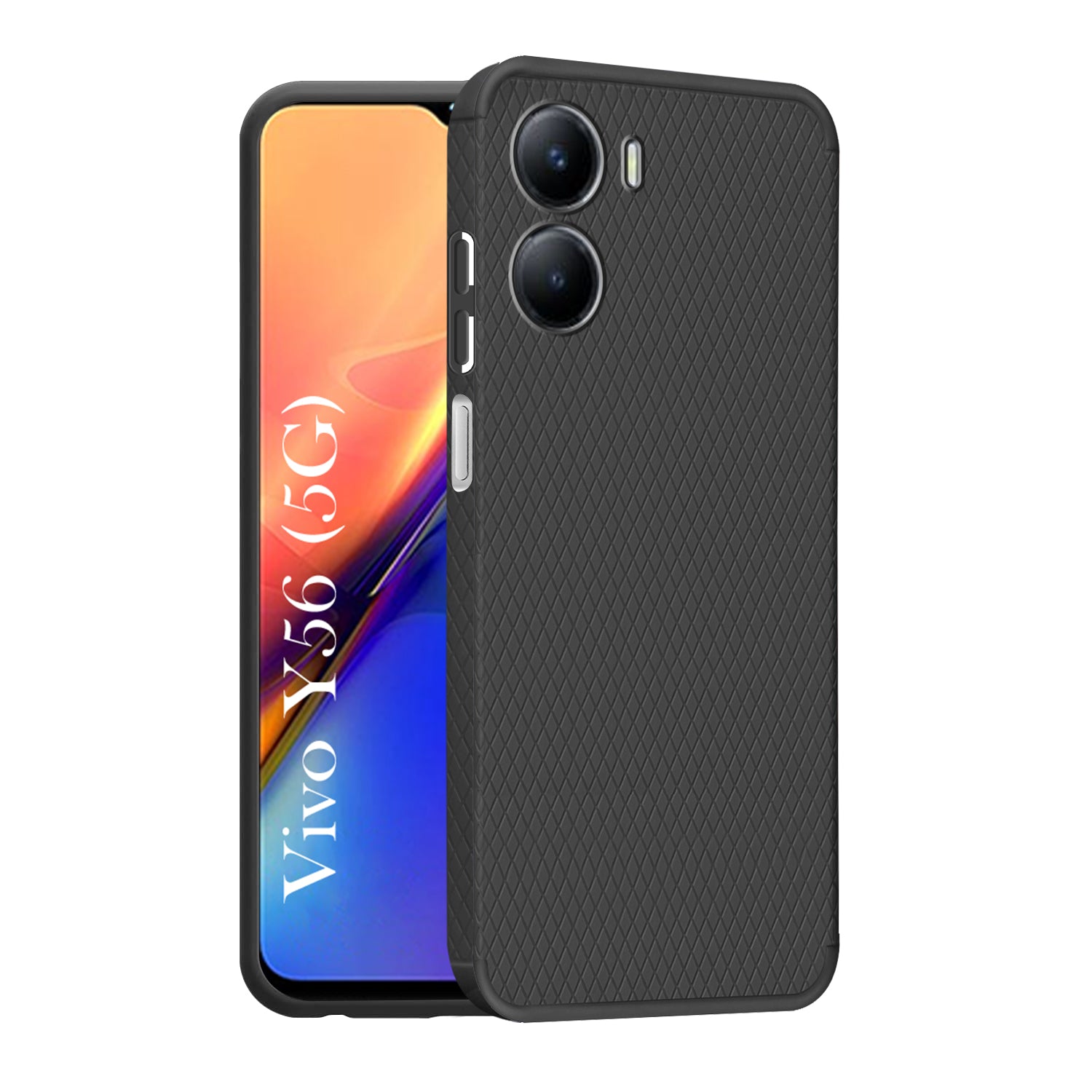 For Vivo Y56 5G Back Cover Case (Liquid Silicone | Side Grip | Camera Protection)For Vivo Y56 5G (Liquid Silicone | Side Grip | Camera Protection)