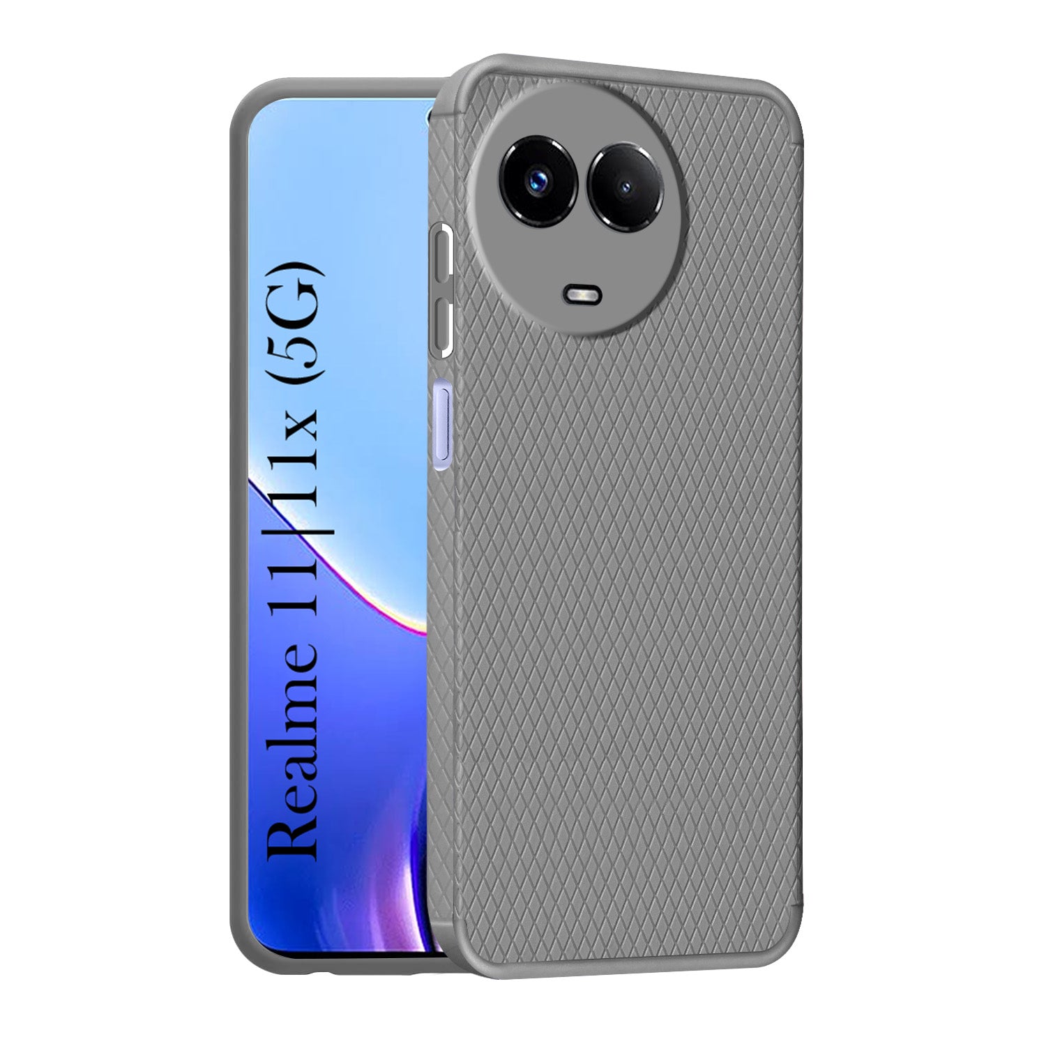For Realme 11 5G | Realme 11x 5G  Back Cover Case (Liquid Silicone | Side Grip | Camera Protection)