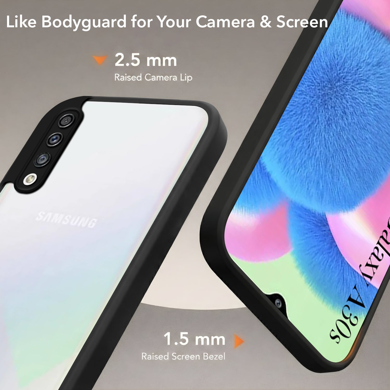 For Samsung Galaxy A30s Back Cover Case (Built-in Stand | Lifetime Anti Yellow | Kickstand Shockproof | Camera Protection | MagSafe Compatible)
