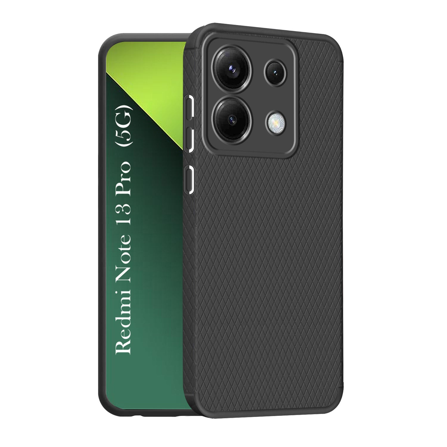 For Redmi Note 13 Pro Back Cover Case (Liquid Silicone | Side Grip | Camera Protection)