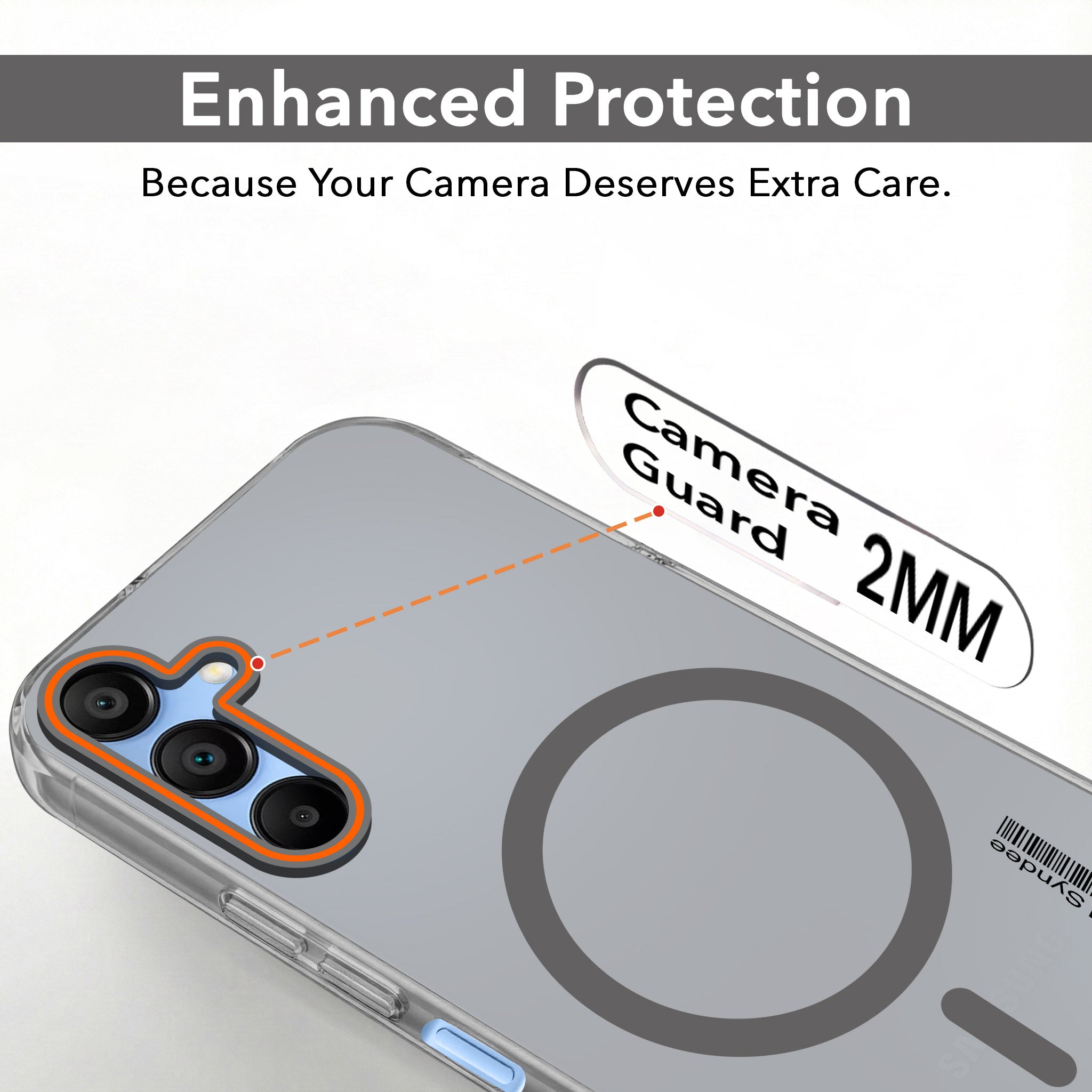 For Samsung Galaxy A15 5G Back Cover Case (Soft Touch | Camera Bump Protection | MagSafe Compatible | Matte Finish)