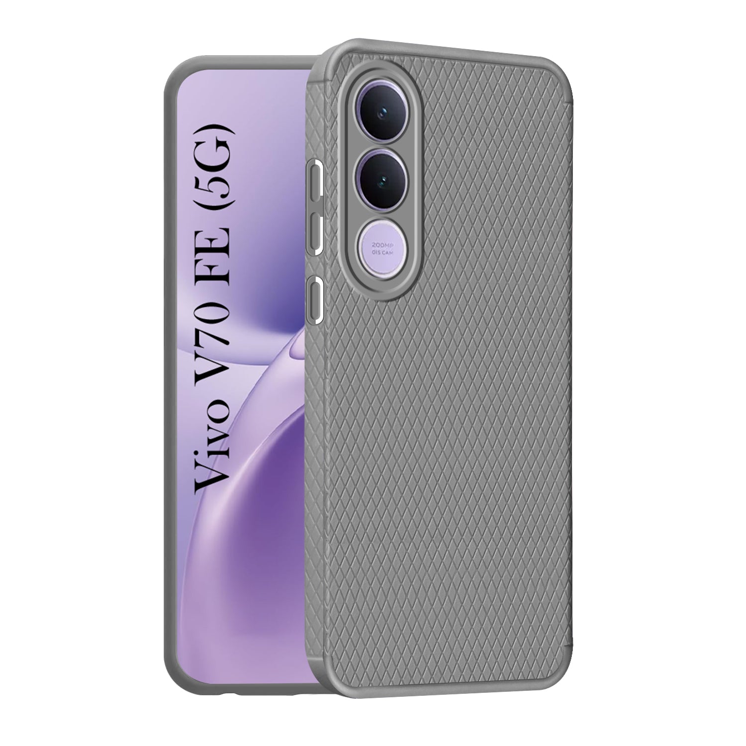 For Vivo V70 FE 5G Back Cover Case Liquid Silicone (Camera Protection | Side Grip Texture | Soft and Flexible)