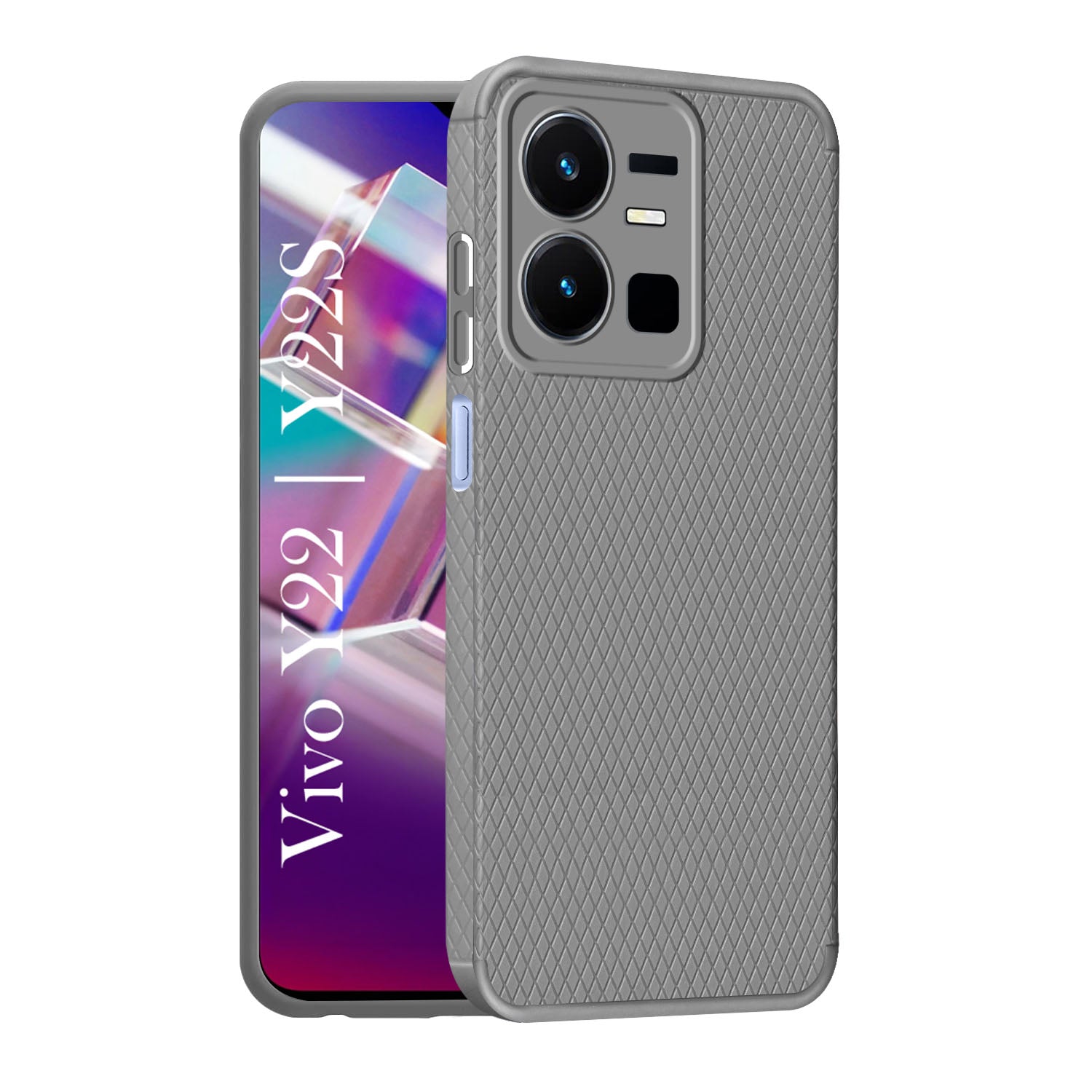 For Vivo Y22 | Vivo Y22s Back Cover Case Liquid Silicone (Camera Protection | Side Grip Texture | Soft and Flexible)