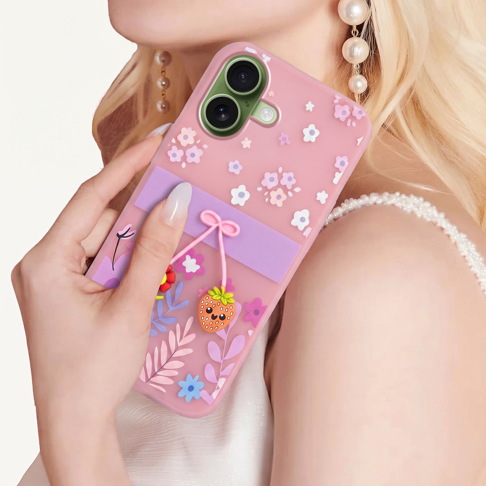 For Apple iPhone 17 Back Cover Case (3D Cute Cartoons | Hard Back Side Soft | Matte Premium Finish | HD Printing)