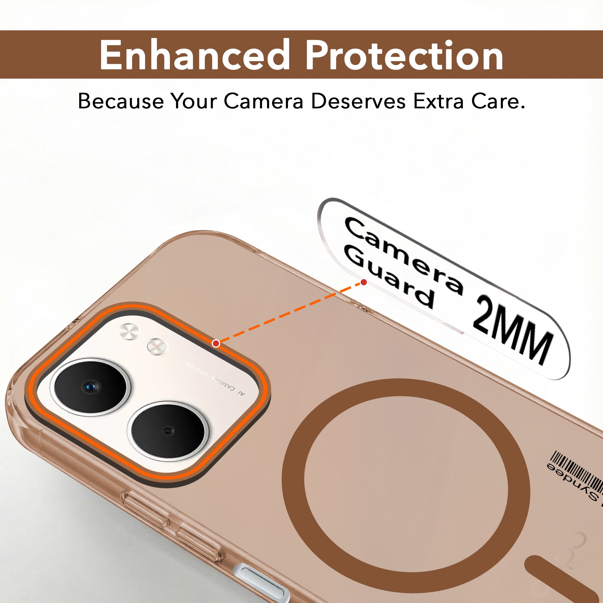 For Oppo A5X Back Cover Case (Soft Touch | Camera Bump Protection | MagSafe Compatible | Matte Finish)