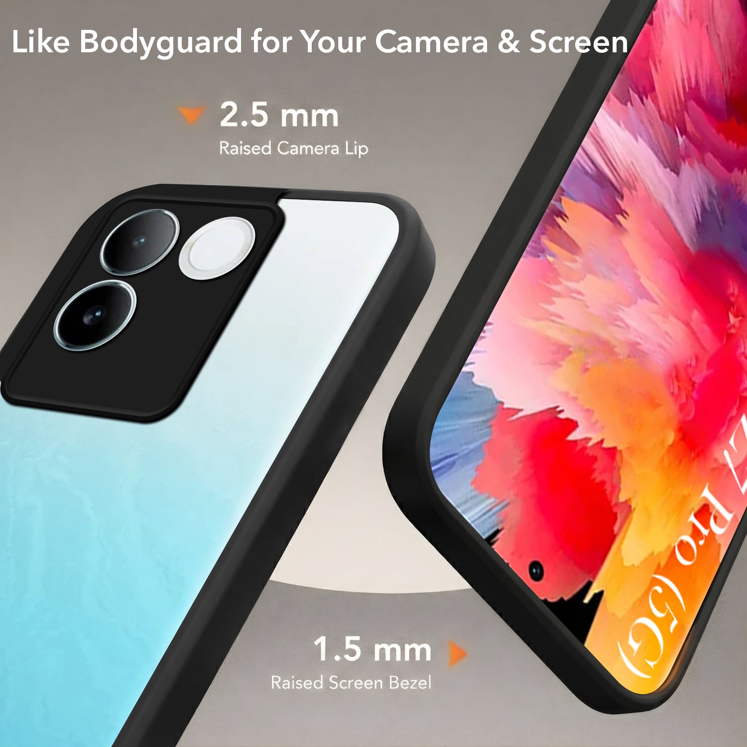 For Vivo iQOO Z7 Pro Back Cover Case (Built-in Stand | Lifetime Anti Yellow | Kickstand Shockproof | Camera Protection | MagSafe Compatible)