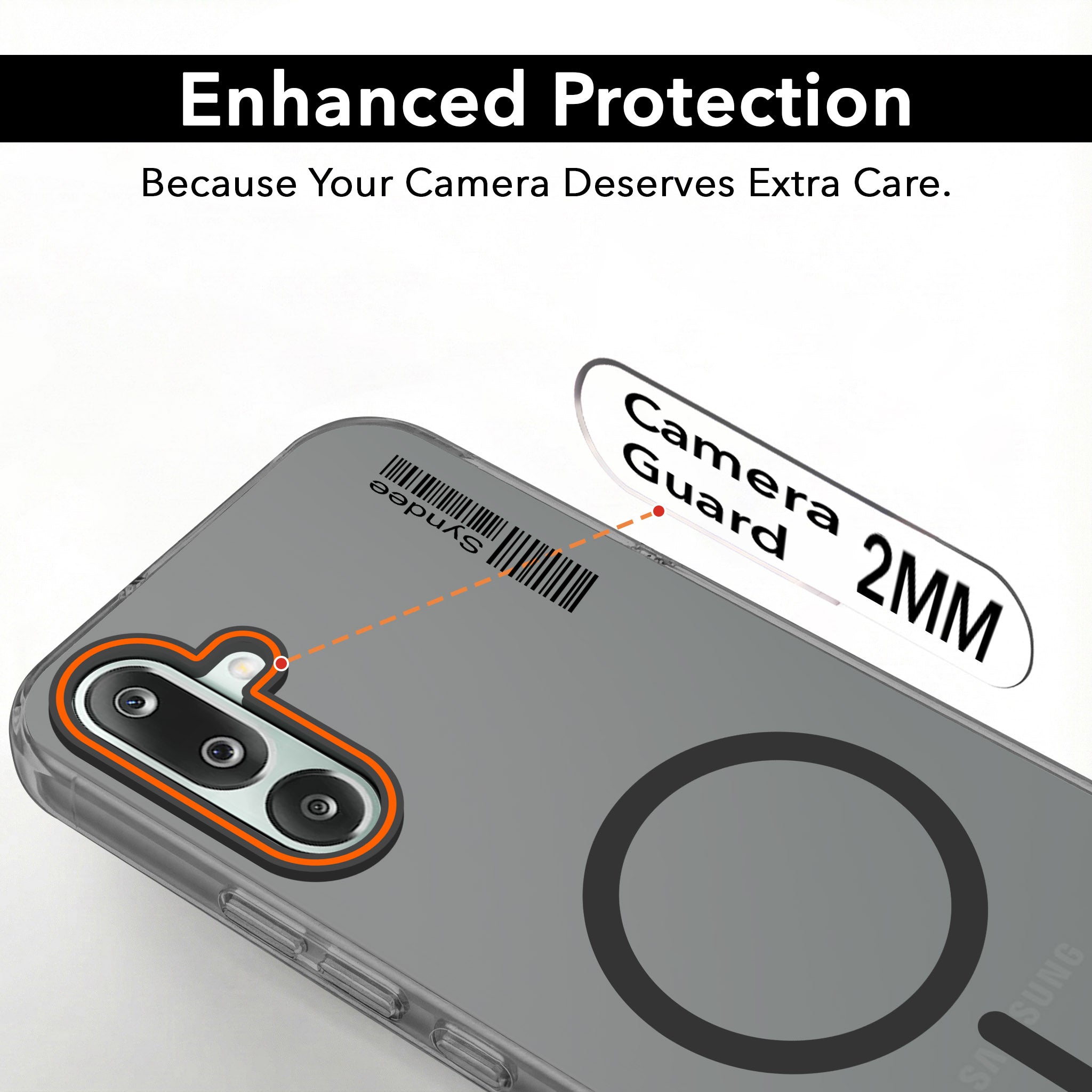 For Samsung Galaxy M36 | Samsung Galaxy F36 Back Cover Case (Soft Touch | Camera Bump Protection | MagSafe Compatible | Matte Finish)