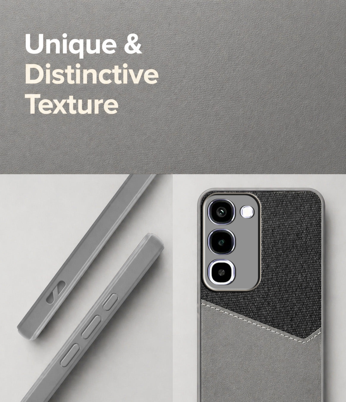 For Realme P4R 5G | Realme Narzo 100X 5G Back Cover Case (Dual PU Leather Stitch | Professional Minimalist | Soft and Flexible)