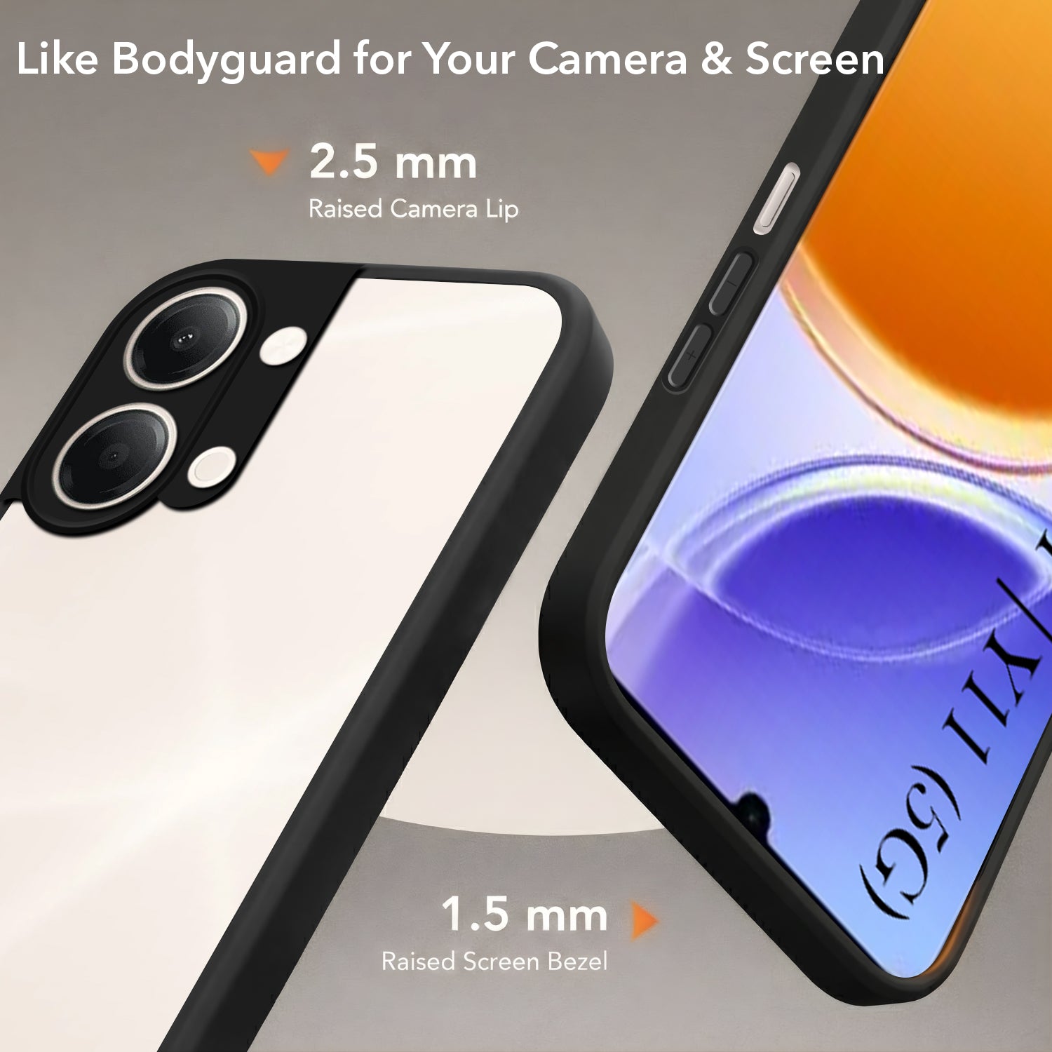 For Vivo Y11 | Vivo Y21 5G Back Cover Case (Built-in Stand | Lifetime Anti Yellow | Kickstand Shockproof | Camera Protection | MagSafe Compatible)