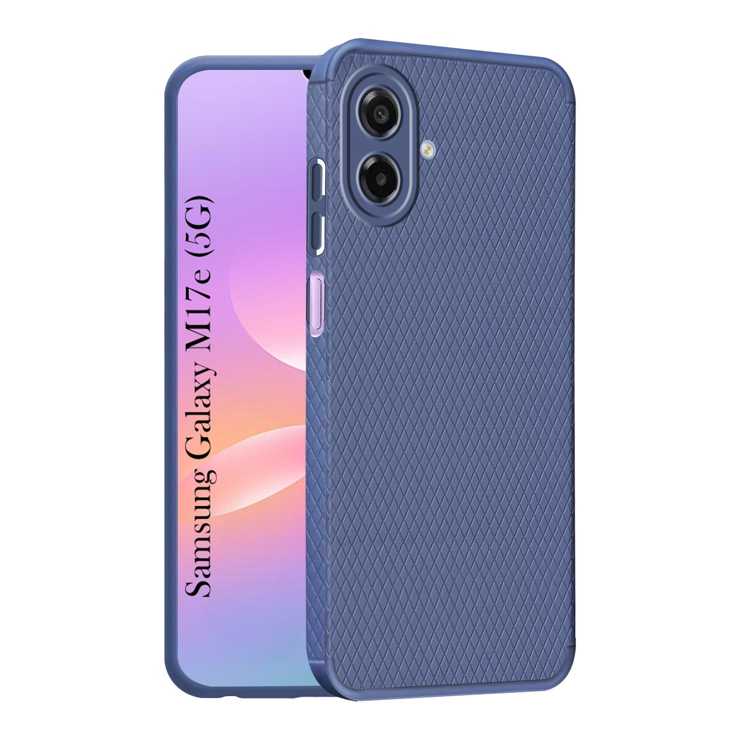 For Samsung Galaxy M17e Back Cover Case Liquid Silicone (Camera Protection | Side Grip Texture | Soft and Flexible)