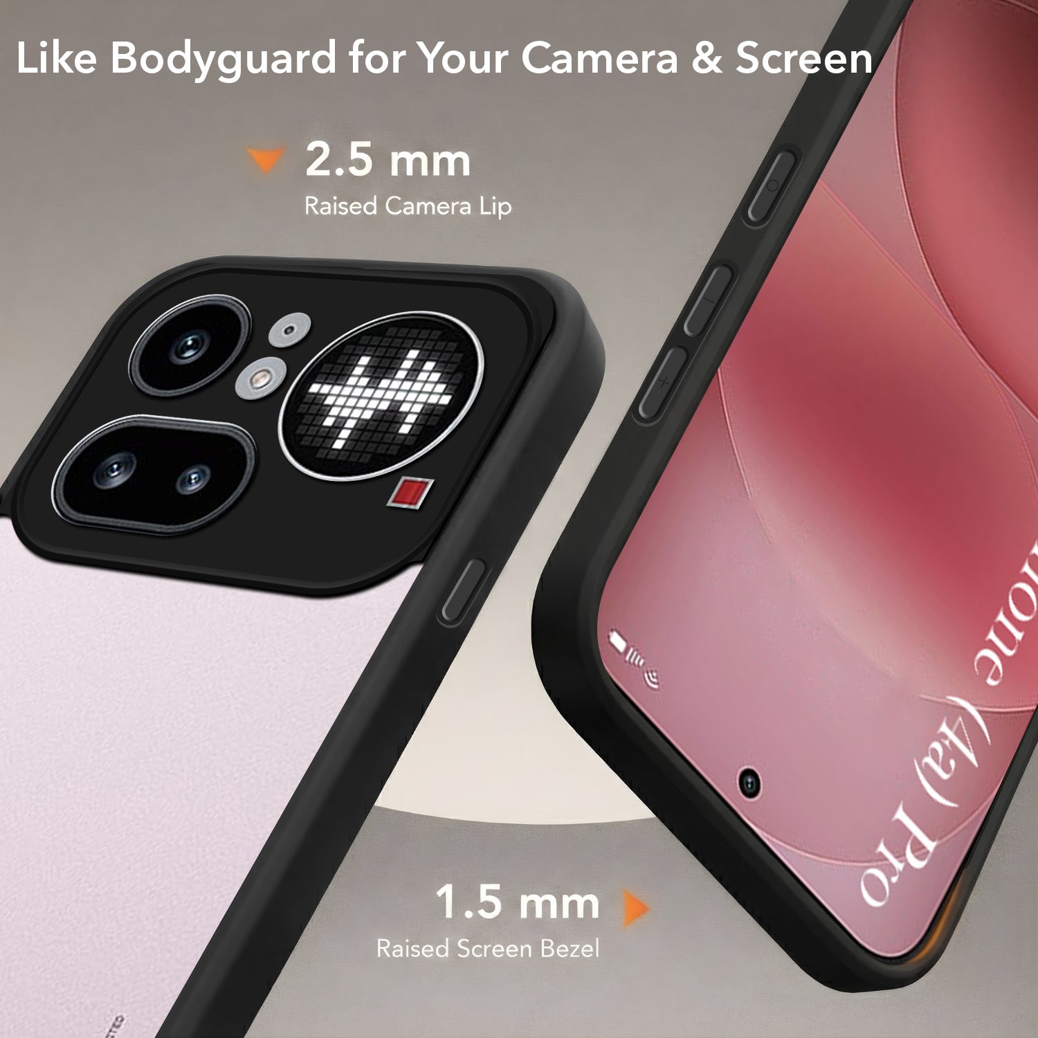 For Nothing Phone 4A Pro 5G Back Cover Case (Built-in Stand | Lifetime Anti Yellow | Kickstand Shockproof | Camera Protection | MagSafe Compatible)