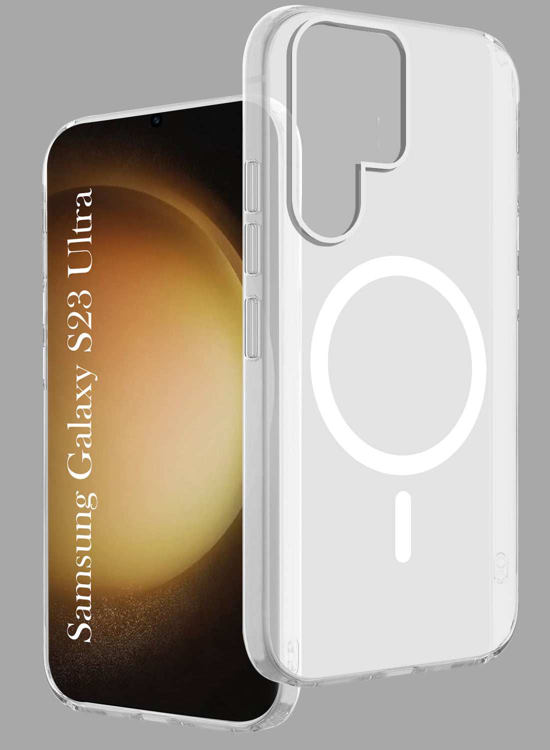 For Samsung Galaxy S23 Ultra Back Cover Case (Frosted Matte Feel | MagSafe Compatible Wireless Charging | Polycarbonate Material)