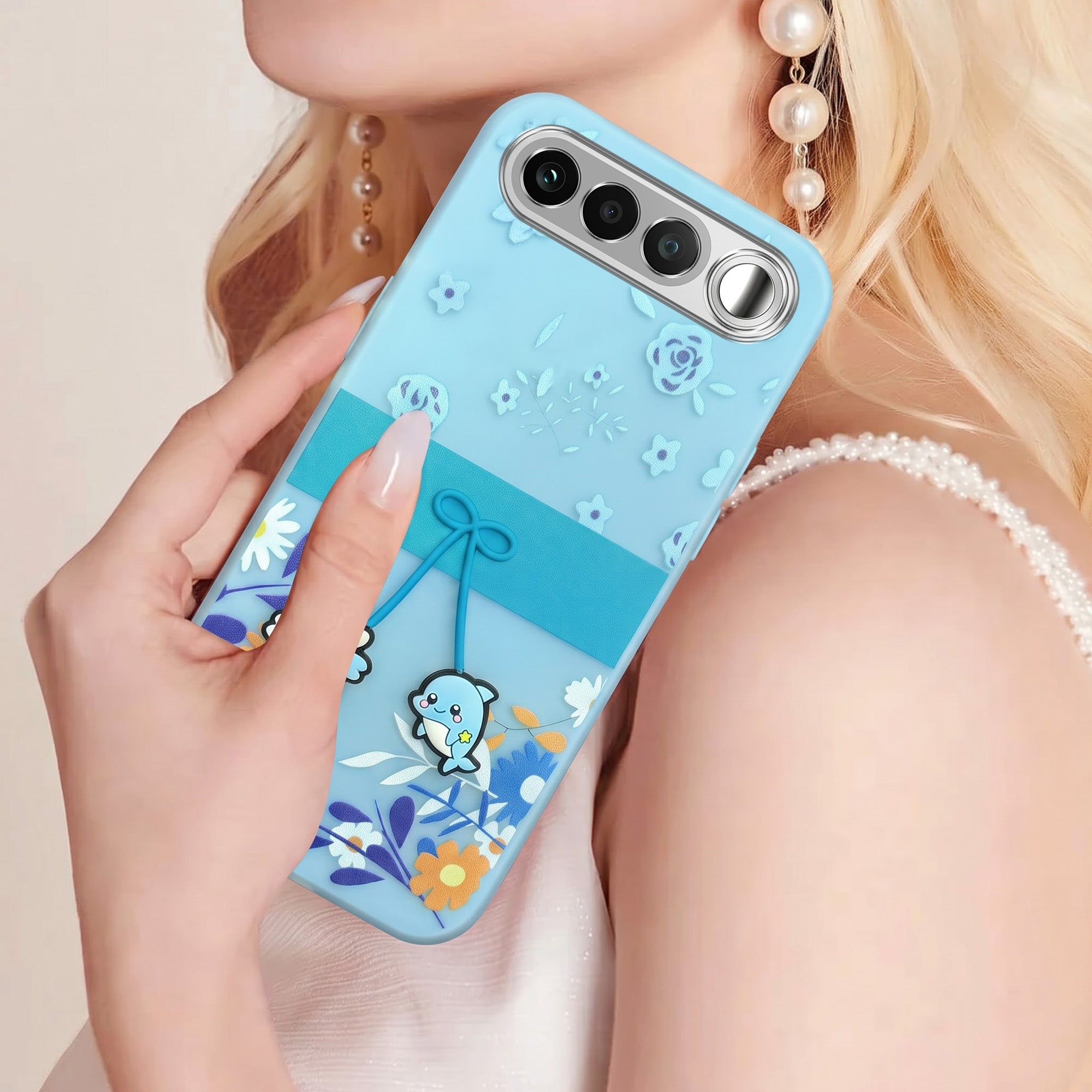 For Realme 16 Back Cover Case (3D Cute Cartoons | Hard Back Side Soft | Matte Premium Finish | HD Printing)