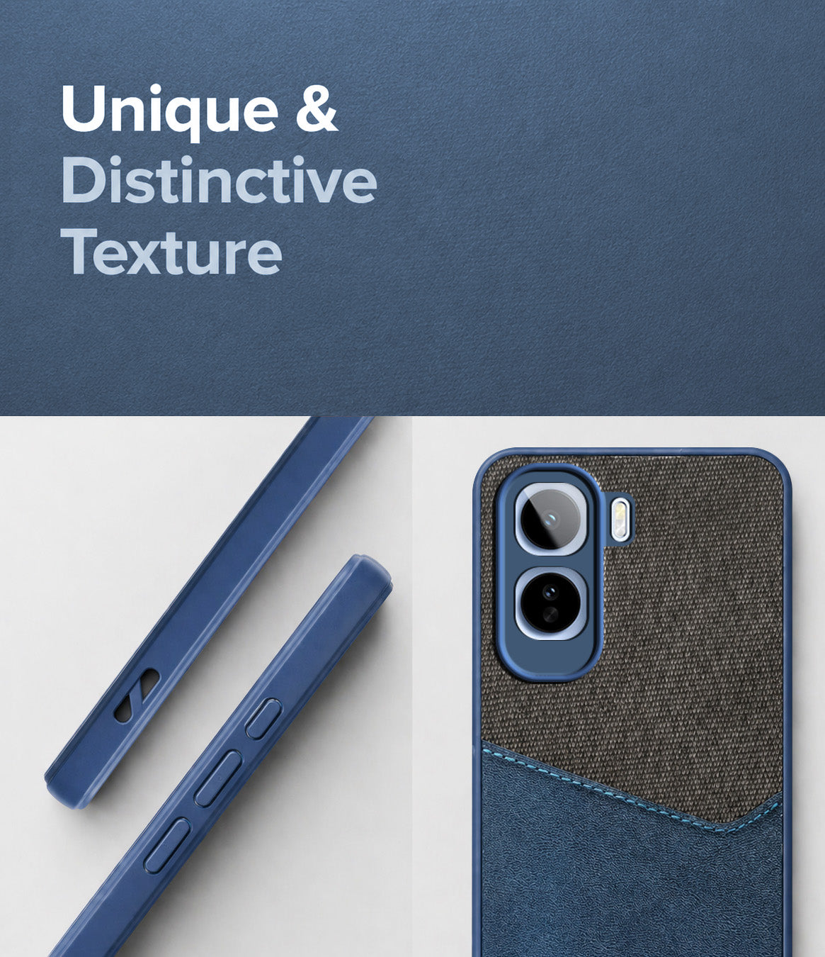 For Vivo T5 Pro 5G Back Cover Case (Dual PU Leather Stitch | Professional Minimalist | Soft and Flexible)