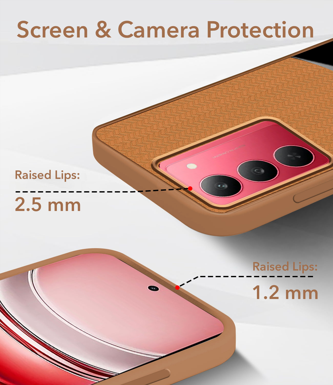 For Realme 14X Silicone Finish Back Cover Case (Premium Minimalist Professional Feel | Camera Protection Bump)