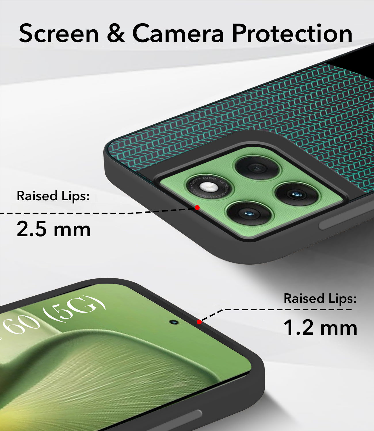 For Motorola Moto Edge 60 Back Cover Case (Elegant PU Leather Finish | Premium Minimalist Professional | Camera Protection Bump)