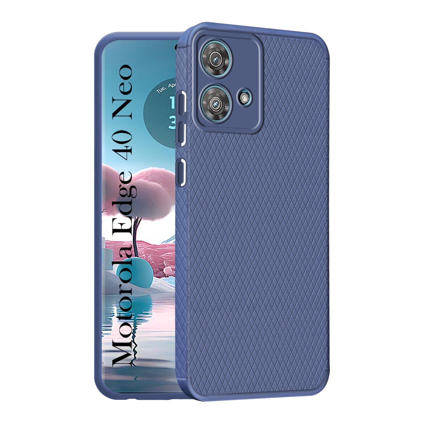 For Motorola Moto Edge 40 Neo Back Cover Case (Liquid Silicone | Side Grip | Camera Protection)
