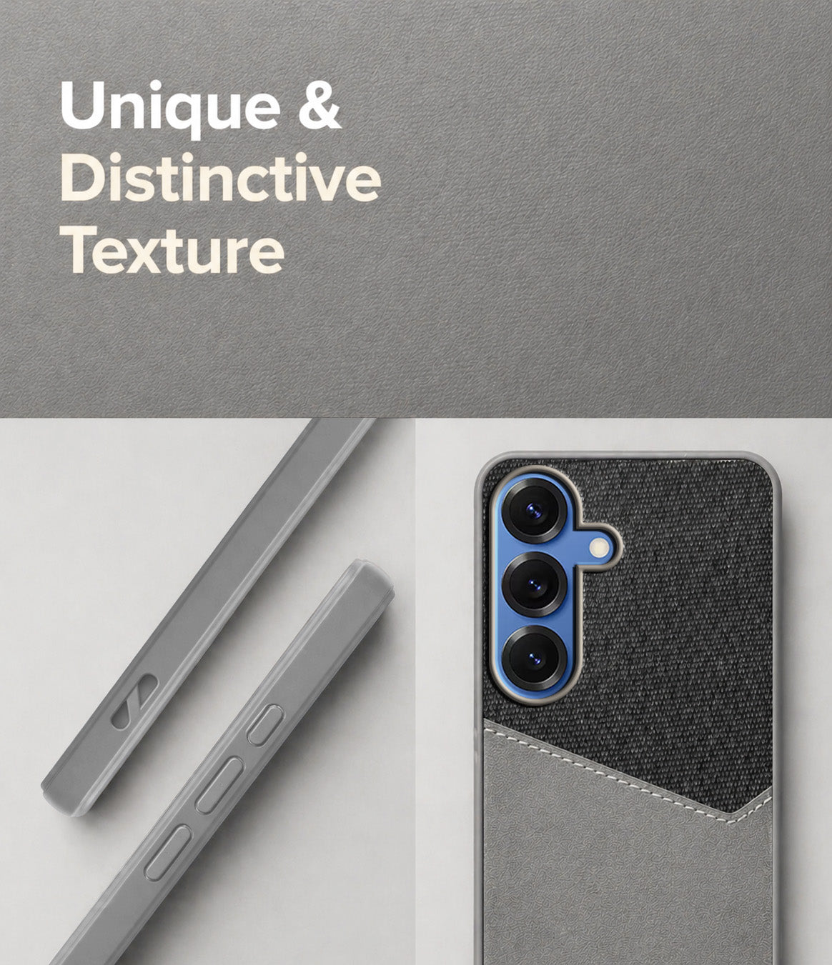 For Samsung Galaxy S25 Back Cover Case (Dual PU Leather Stitch | Professional Minimalist | Soft and Flexible)