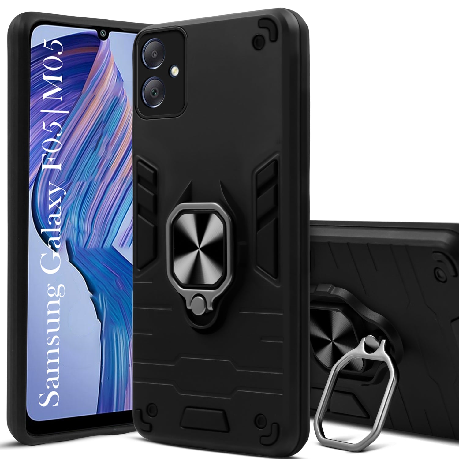 For Samsung Galaxy F05 | M05 Back Cover Case (Shockproof Polycarbonate Dual Layer Hybrid Armor)