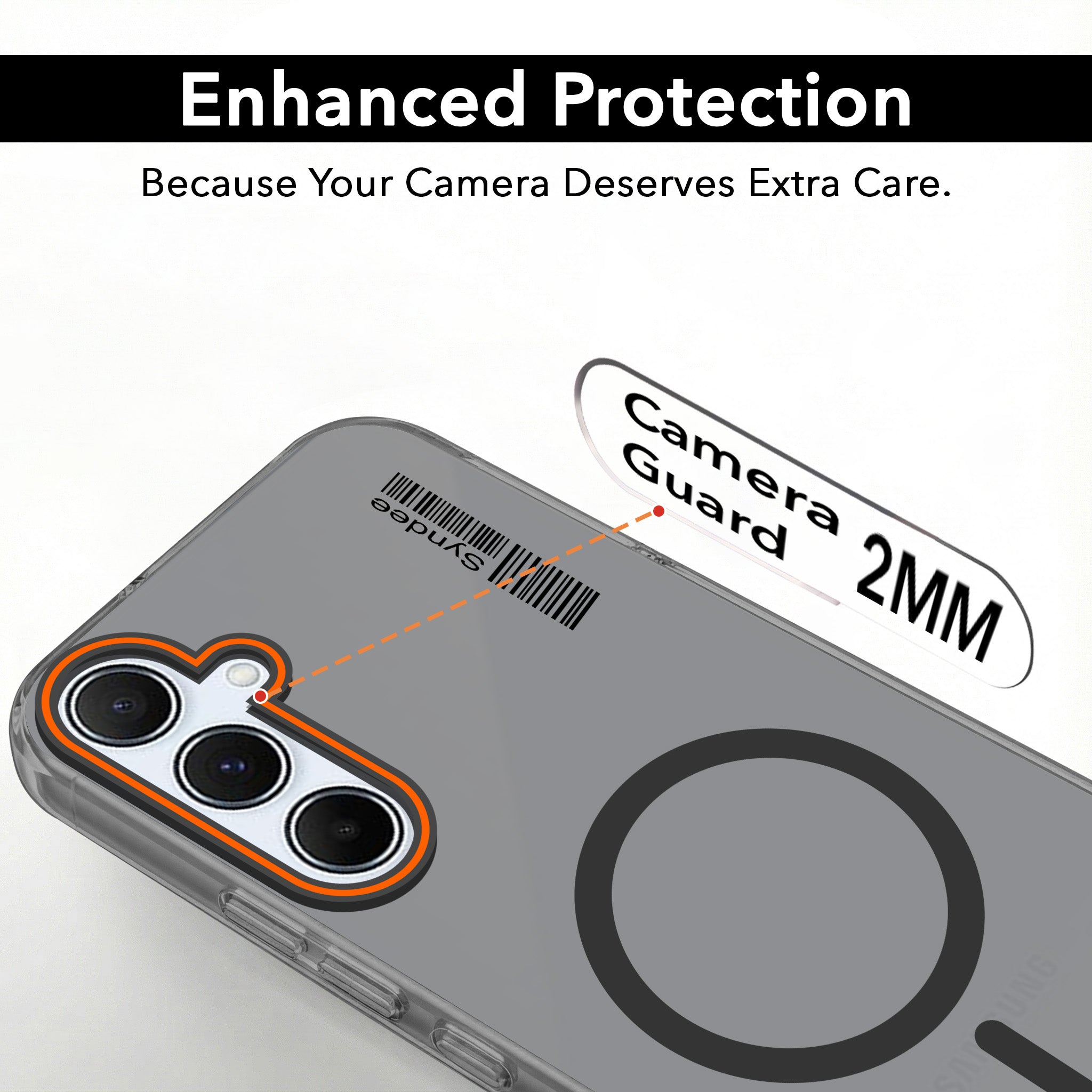 For Samsung Galaxy A55 5G Back Cover Case (Soft Touch | Camera Bump Protection | MagSafe Compatible | Matte Finish)