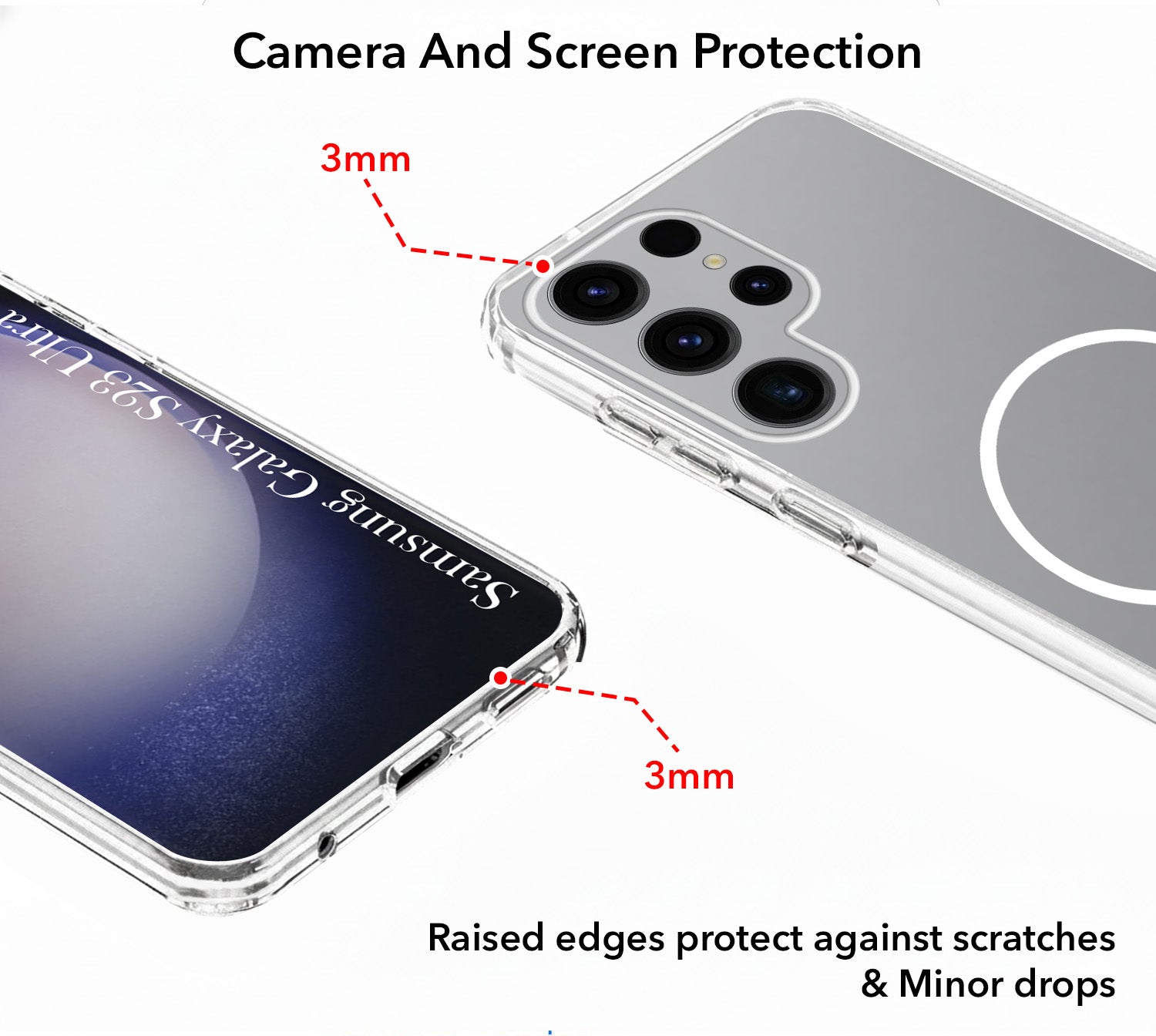For Samsung Galaxy S23 Ultra Back Cover Case  Silicone (Slim Paper Thin | Camera Protection Bump | Minimalist Professional | Soft Flexible)