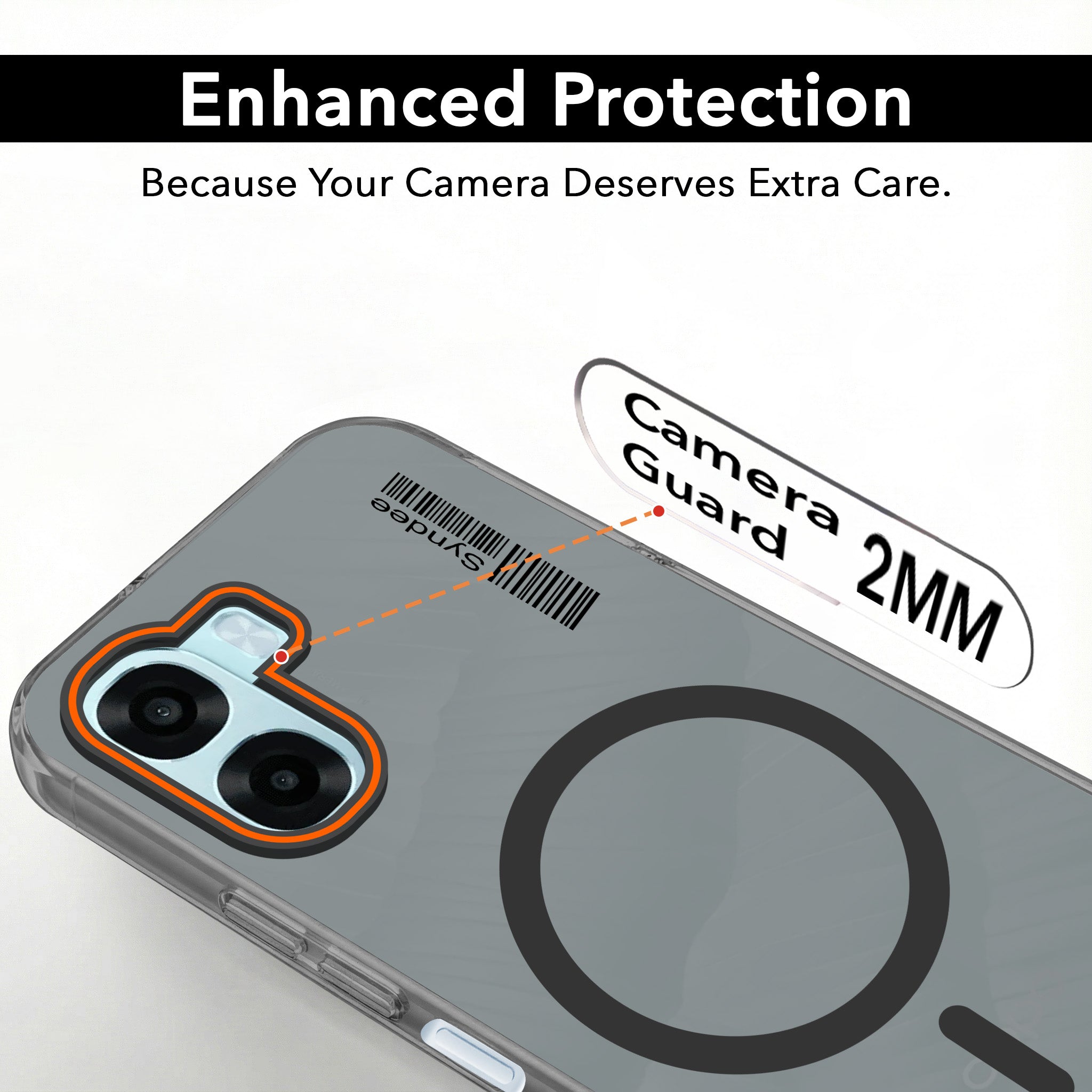 For Oppo A6X | Oppo A6S Back Cover Case (Soft Touch | Camera Bump Protection | MagSafe Compatible | Matte Finish)