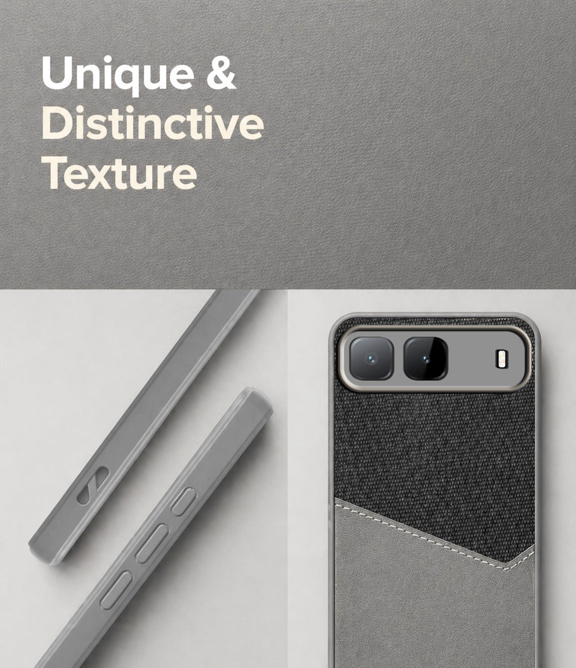 For Infinix Hot 60i 5G Back Cover Case (Dual PU Leather Stitch | Professional Minimalist | Soft and Flexible)