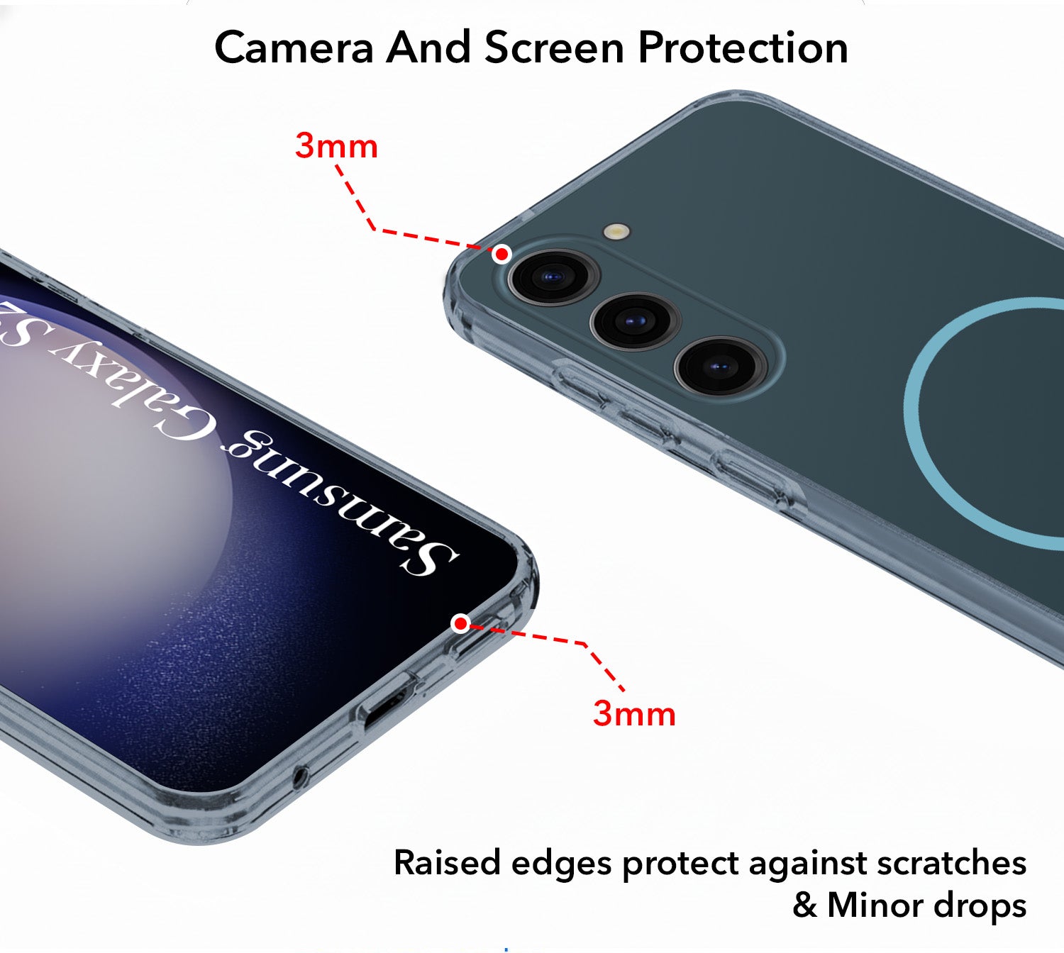 For Samsung Galaxy S23 5G Back Cover Case Silicone (Slim Paper Thin | Camera Protection Bump | Minimalist Professional | Soft Flexible)