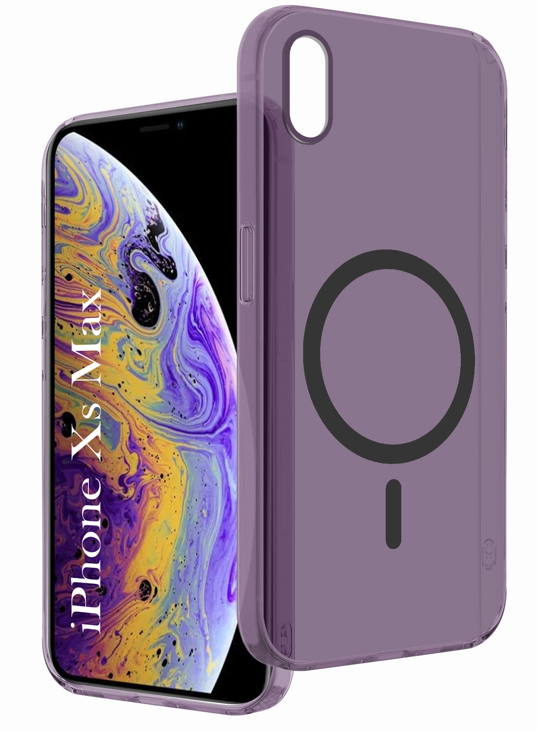 For Apple iPhone Xs Max Back Cover Case (Frosted Matte Feel | MagSafe Compatible Wireless Charging | Polycarbonate Material)