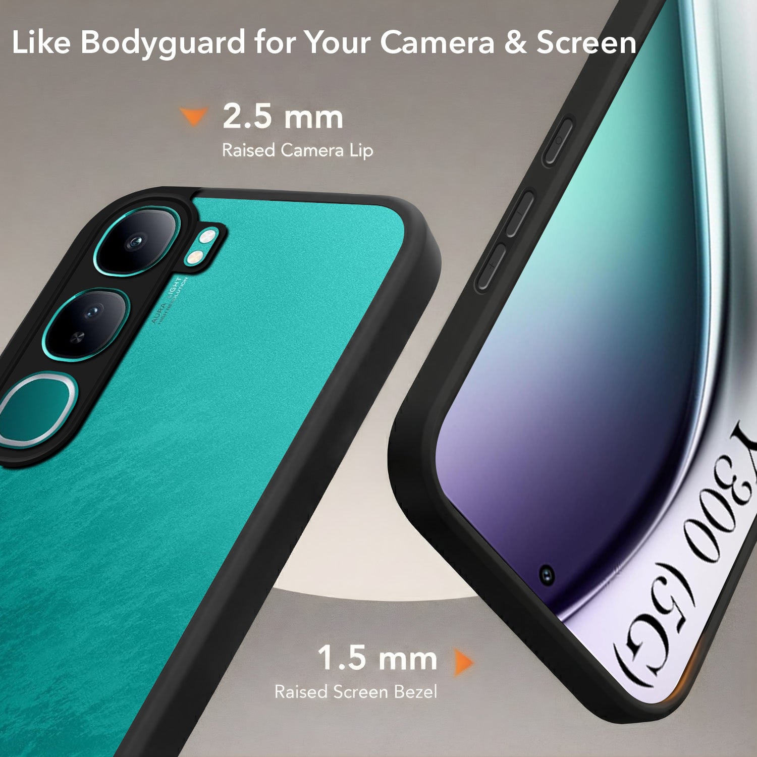 For Vivo Y300 Back Cover Case (Built-in Stand | Lifetime Anti Yellow | Kickstand Shockproof | Camera Protection | MagSafe Compatible)