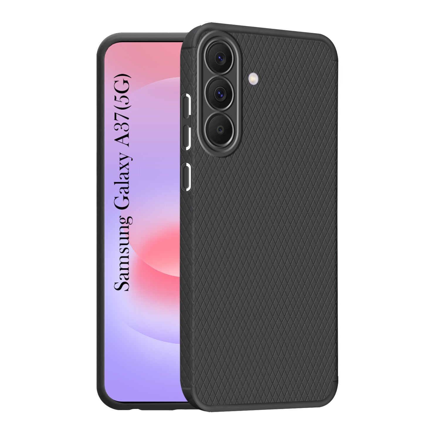 For Samsung Galaxy A37 5G Back Cover Case Liquid Silicone (Camera Protection | Side Grip Texture | Soft and Flexible)