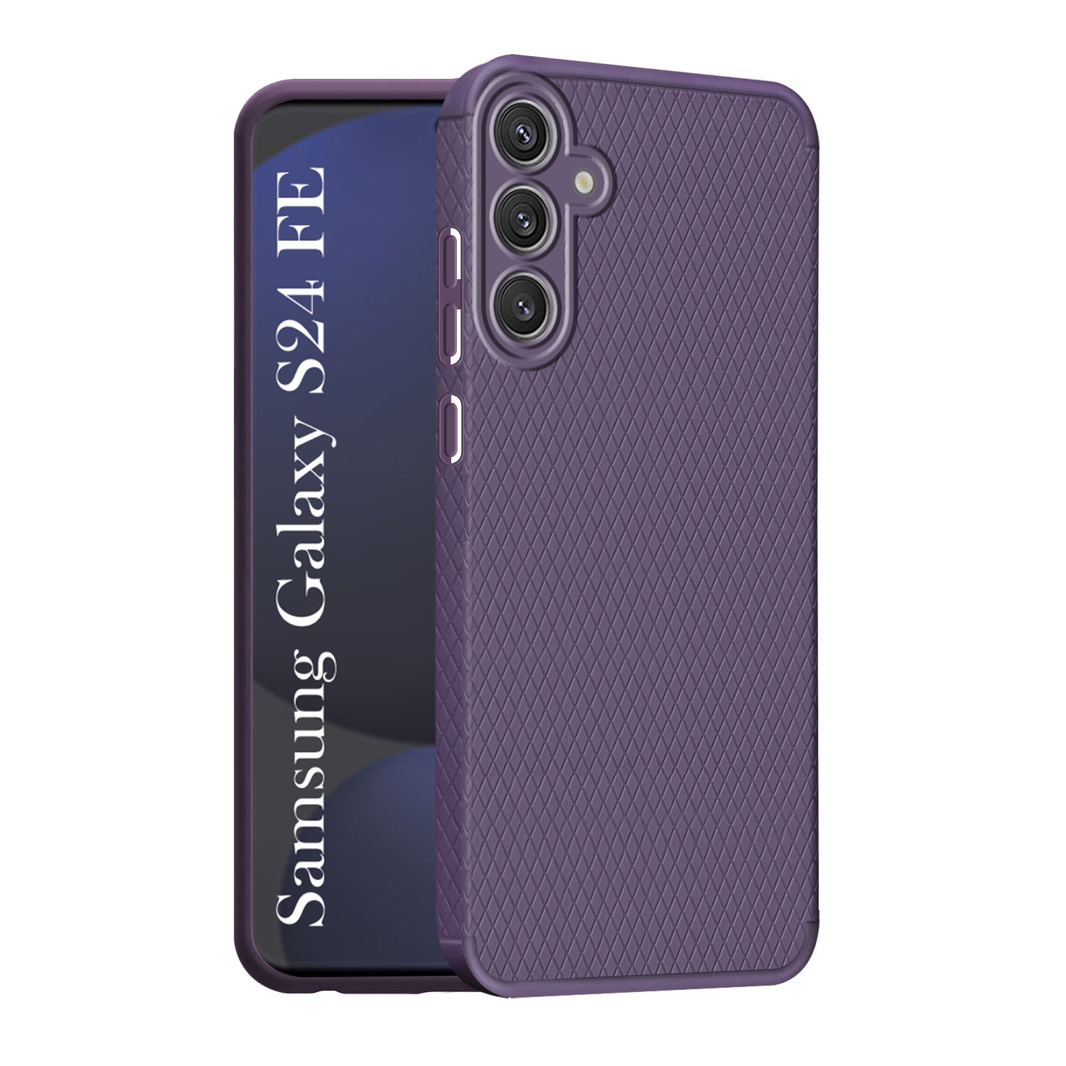 For Samsung Galaxy S24 FE Back Cover Case (Liquid Silicone | Side Grip | Camera Protection)