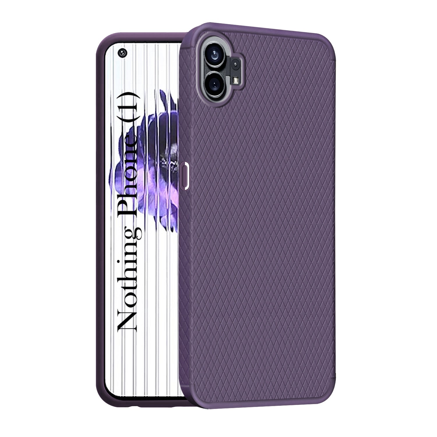 For Nothing Phone 1 Back Cover Case (Liquid Silicone | Side Grip | Camera Protection)