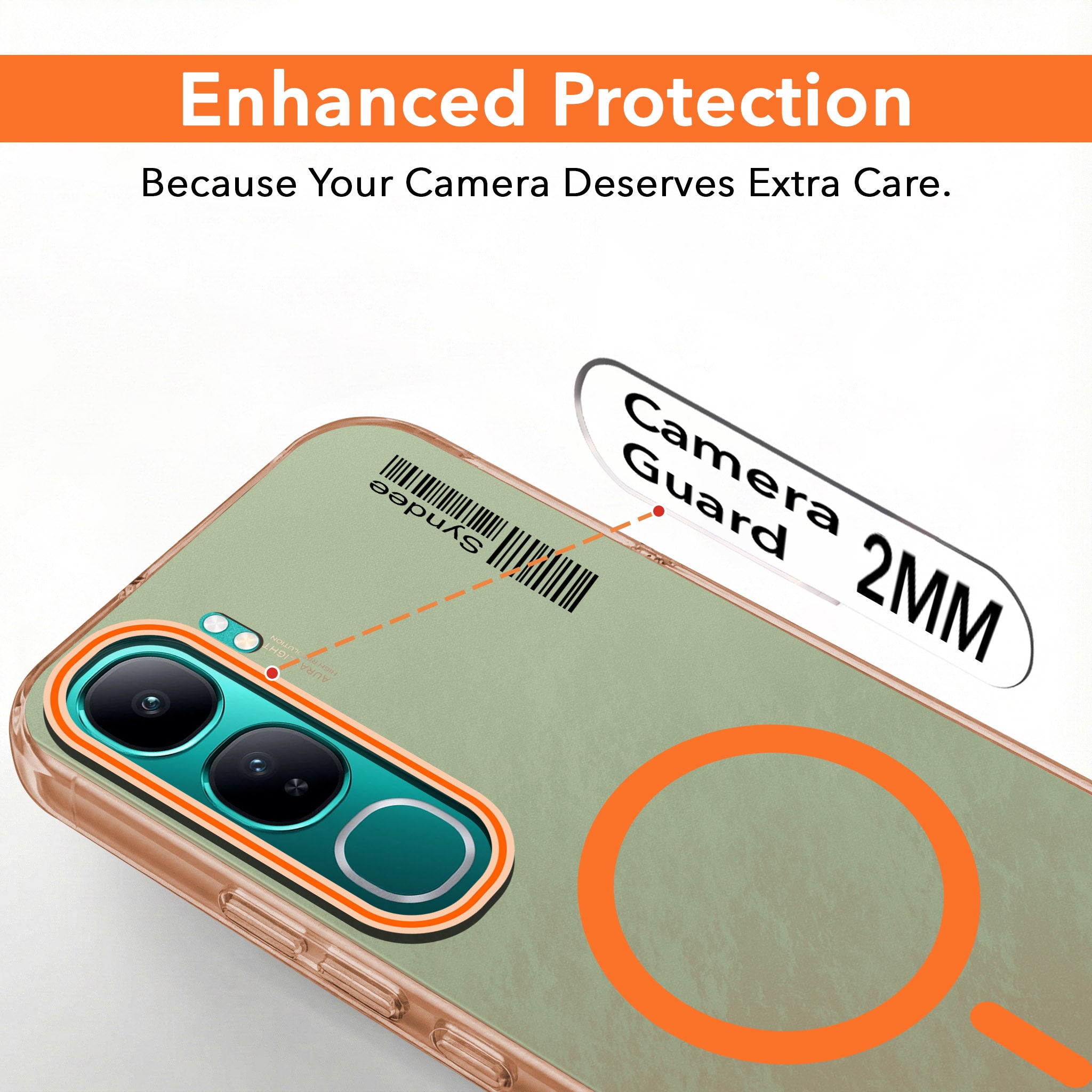 For Vivo Y300 Back Cover Case (Soft Touch | Camera Bump Protection | MagSafe Compatible | Matte Finish)