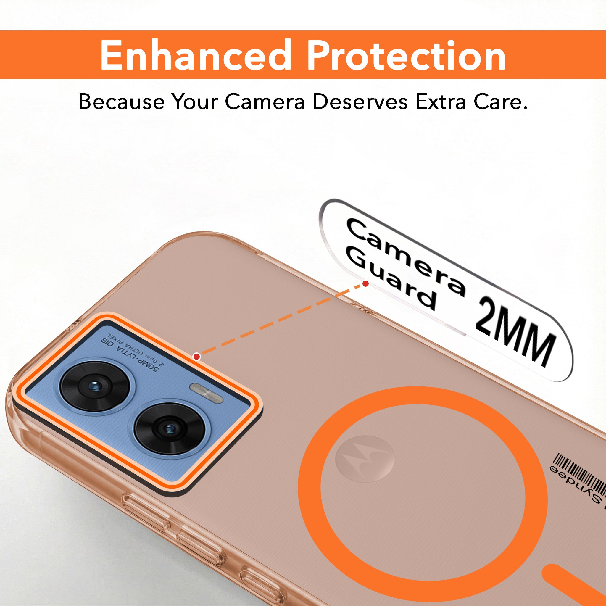 For Motorola Moto G96 Back Cover Case (Soft Touch | Camera Bump Protection | MagSafe Compatible | Matte Finish)