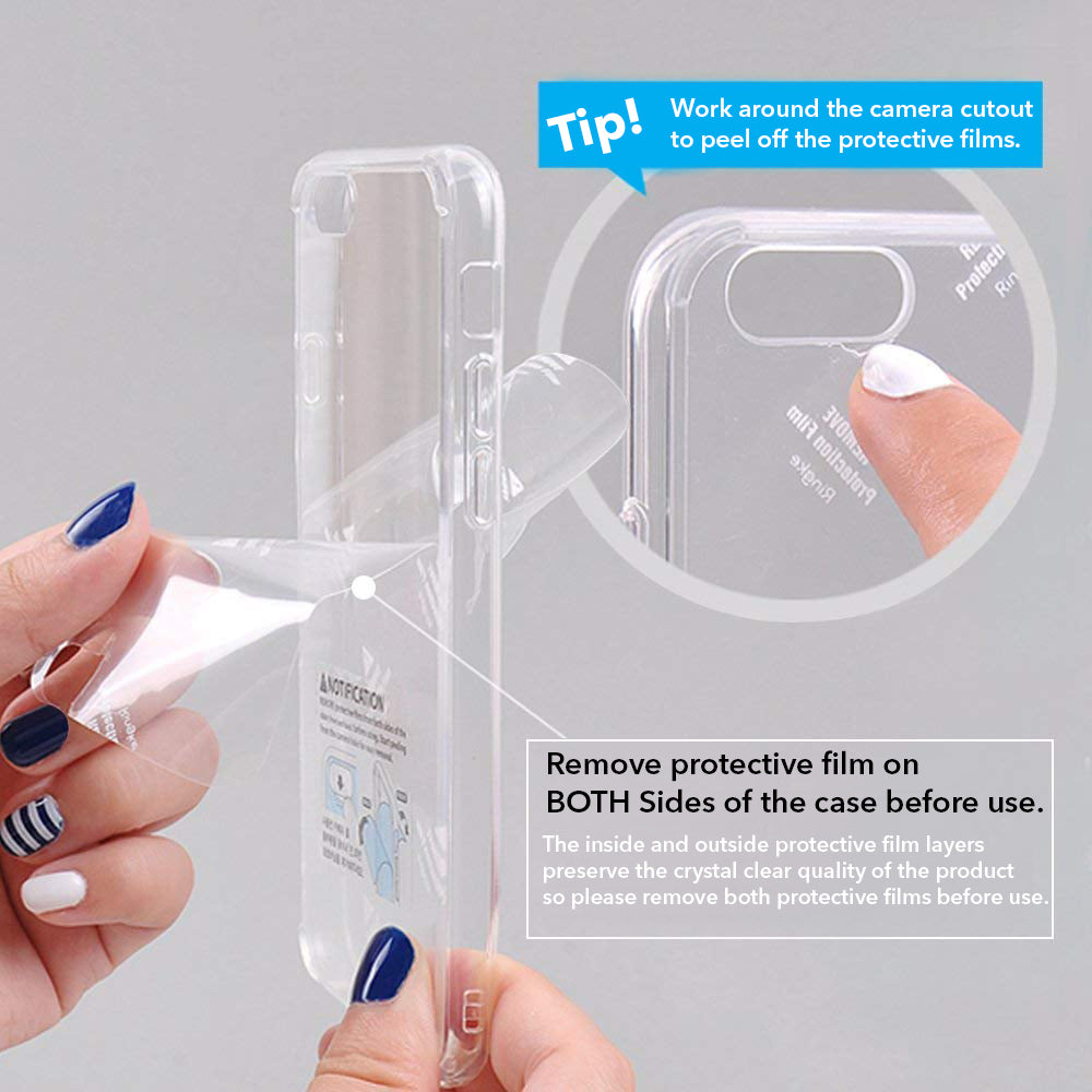 For Redmi A5 4G Back Cover Case (Hybrid Crystal panel with Side Soft PU | Camera Protection | HD Clear Shockproof)