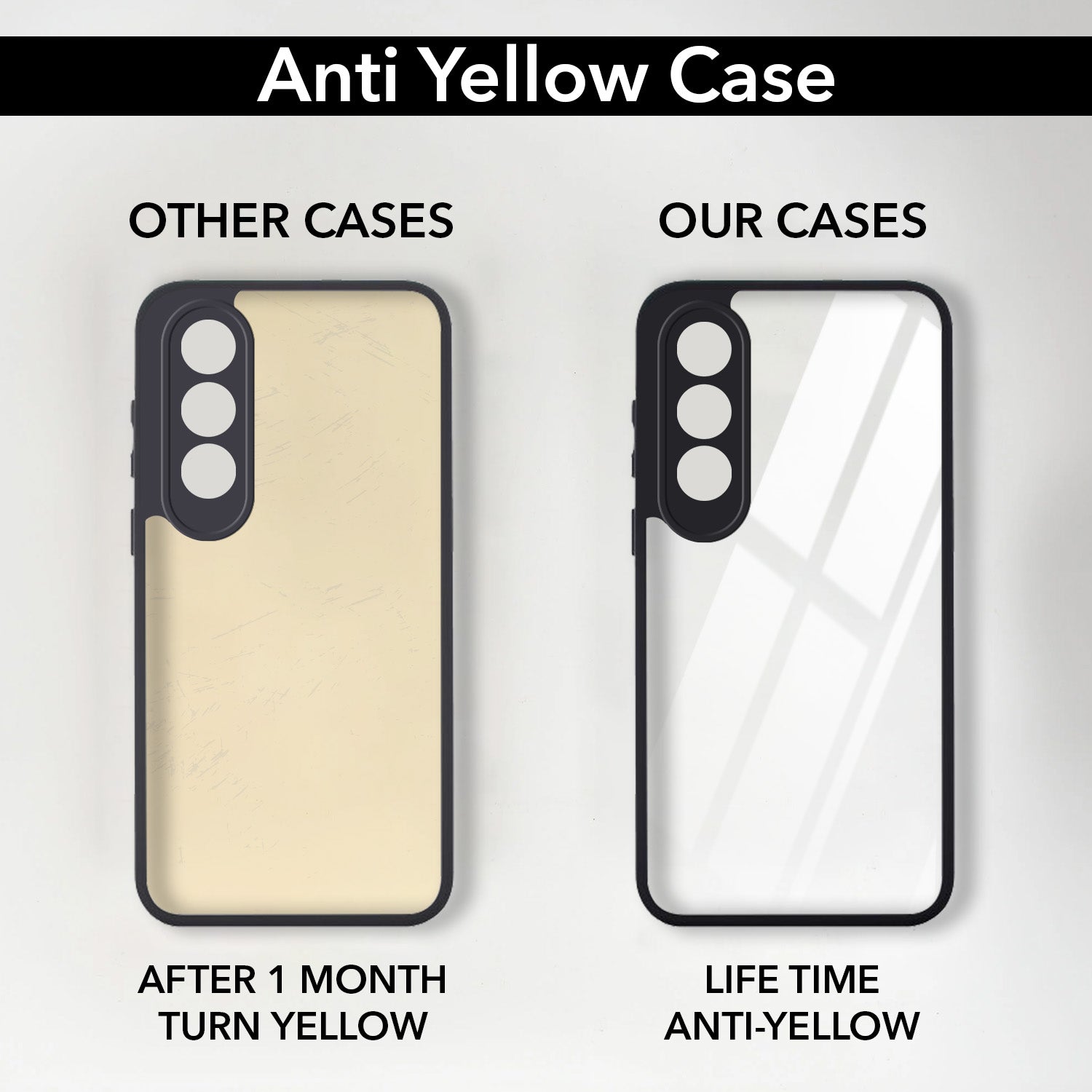 For Oneplus Nord CE 4 Combo with Back Cover and 9H Tempered Glass (Lifetime Anti-Yellow | Crystal Clear Shockproof | Oleophobic Coating Screen Glass)