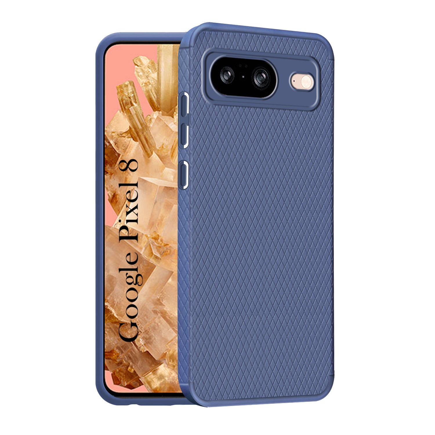 For Google Pixel 8 Back Cover Case (Liquid Silicone | Side Grip | Camera Protection)