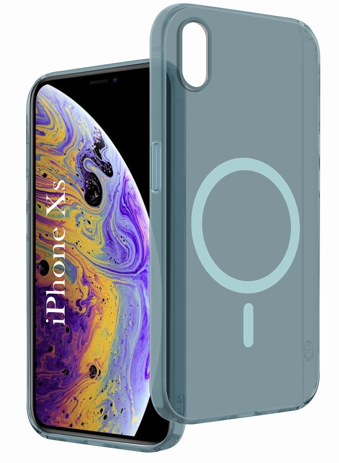 For Apple iPhone Xs Back Cover Case (Frosted Matte Feel | MagSafe Compatible Wireless Charging | Polycarbonate Material)