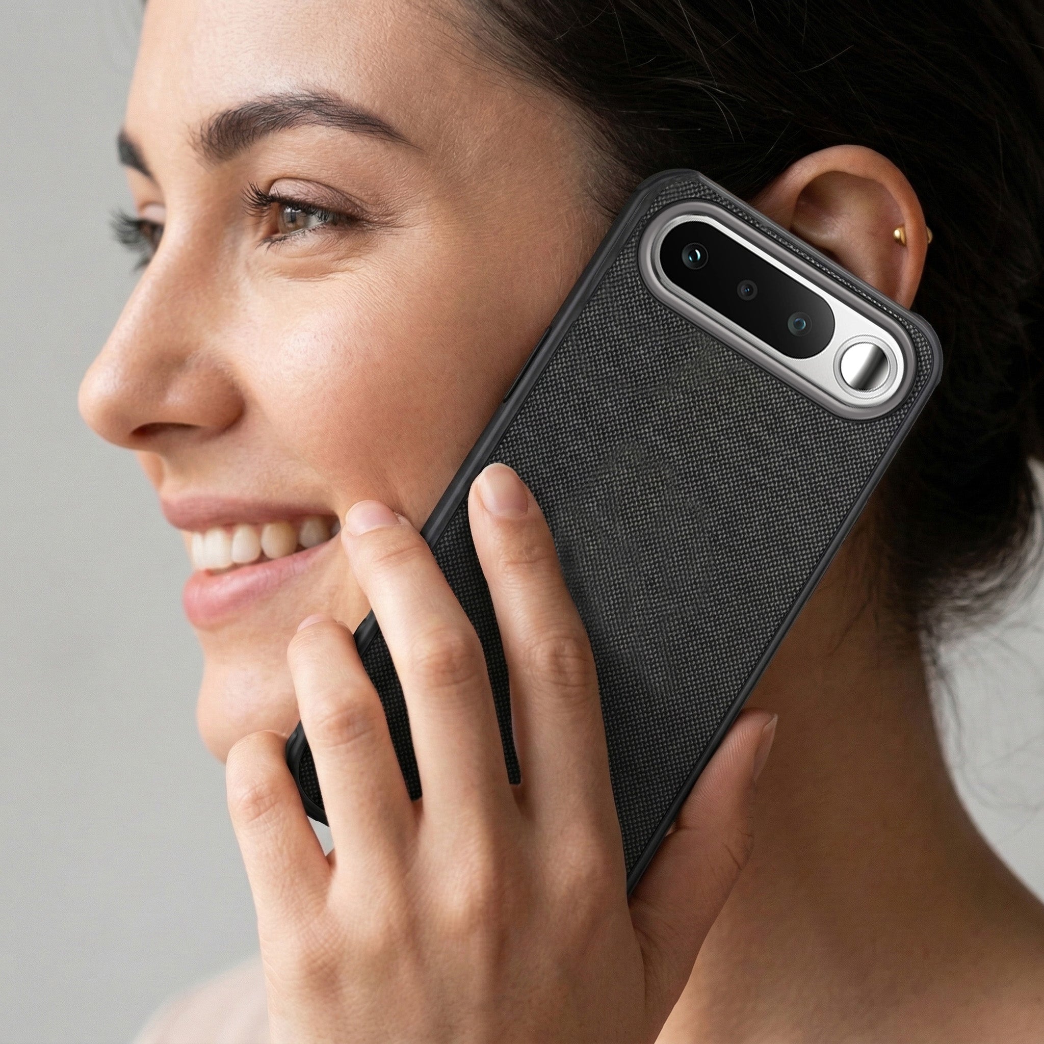 For Realme 16 Combo with Back Cover and 9H Tempered Glass (Textured Grip Design | Micro-Fiber Cloth Inside | Oleophobic Coating Screen Glass)