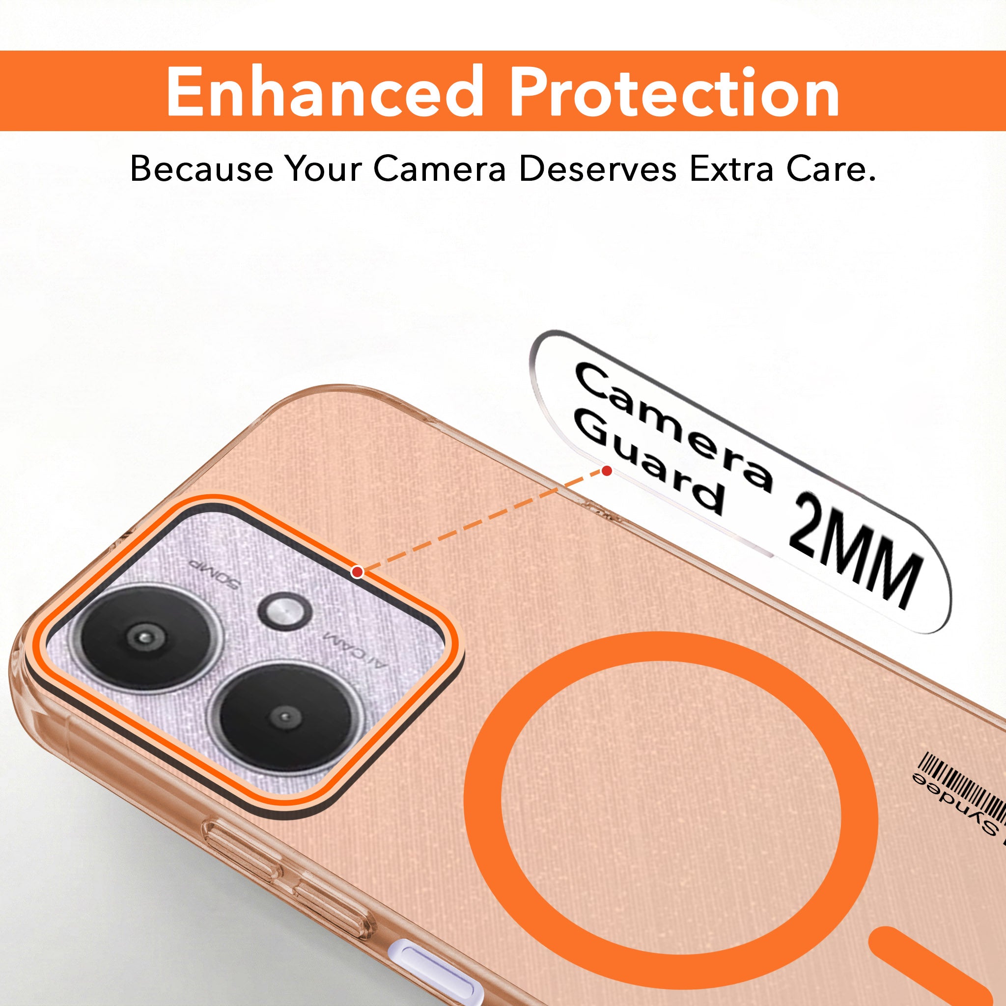 For Xiaomi Redmi 13C 5G Back Cover Case (Soft Touch | Camera Bump Protection | MagSafe Compatible | Matte Finish)