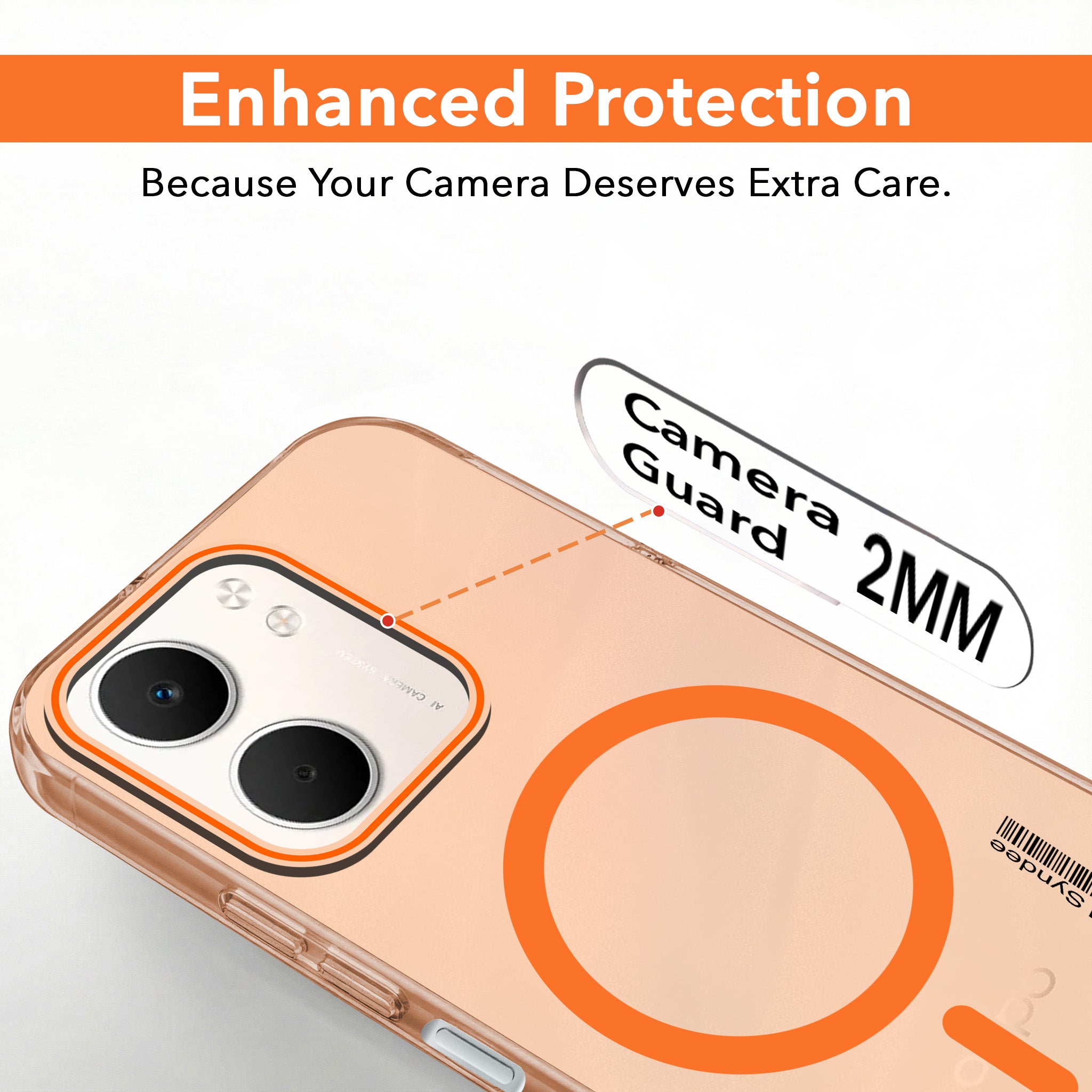 For Oppo A5X Back Cover Case (Soft Touch | Camera Bump Protection | MagSafe Compatible | Matte Finish)
