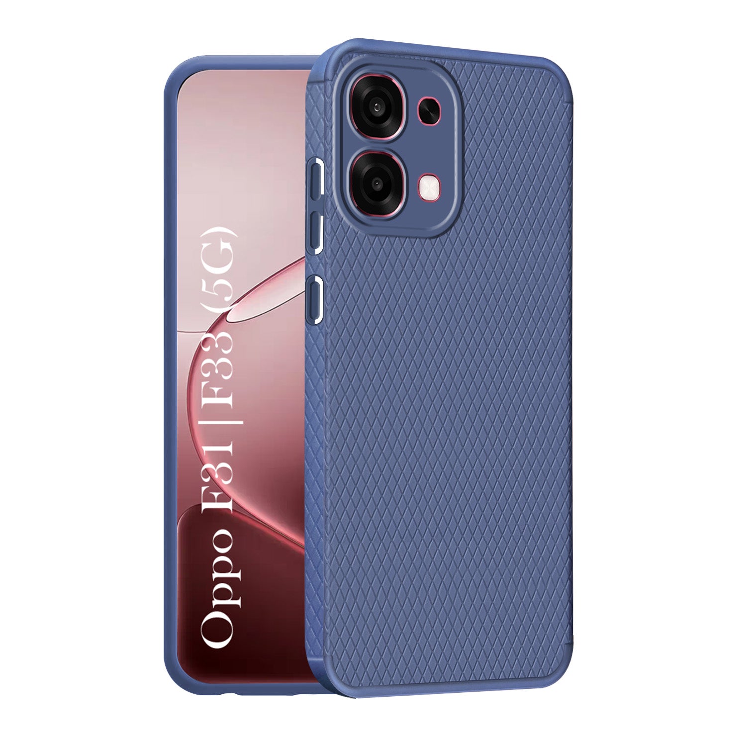 For Oppo F31 5G | Oppo F33 5G Back Cover Case Liquid Silicone (Camera Protection | Side Grip Texture | Soft and Flexible)