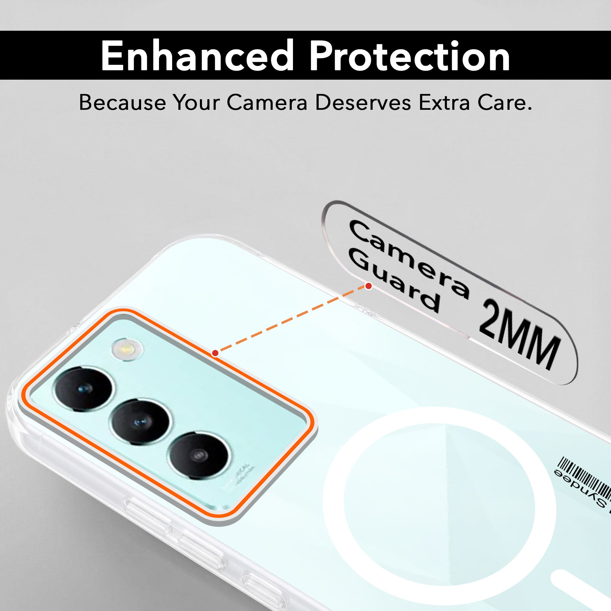 For Vivo T3 5G Back Cover Case (Soft Touch | Camera Bump Protection | MagSafe Compatible | Matte Finish)